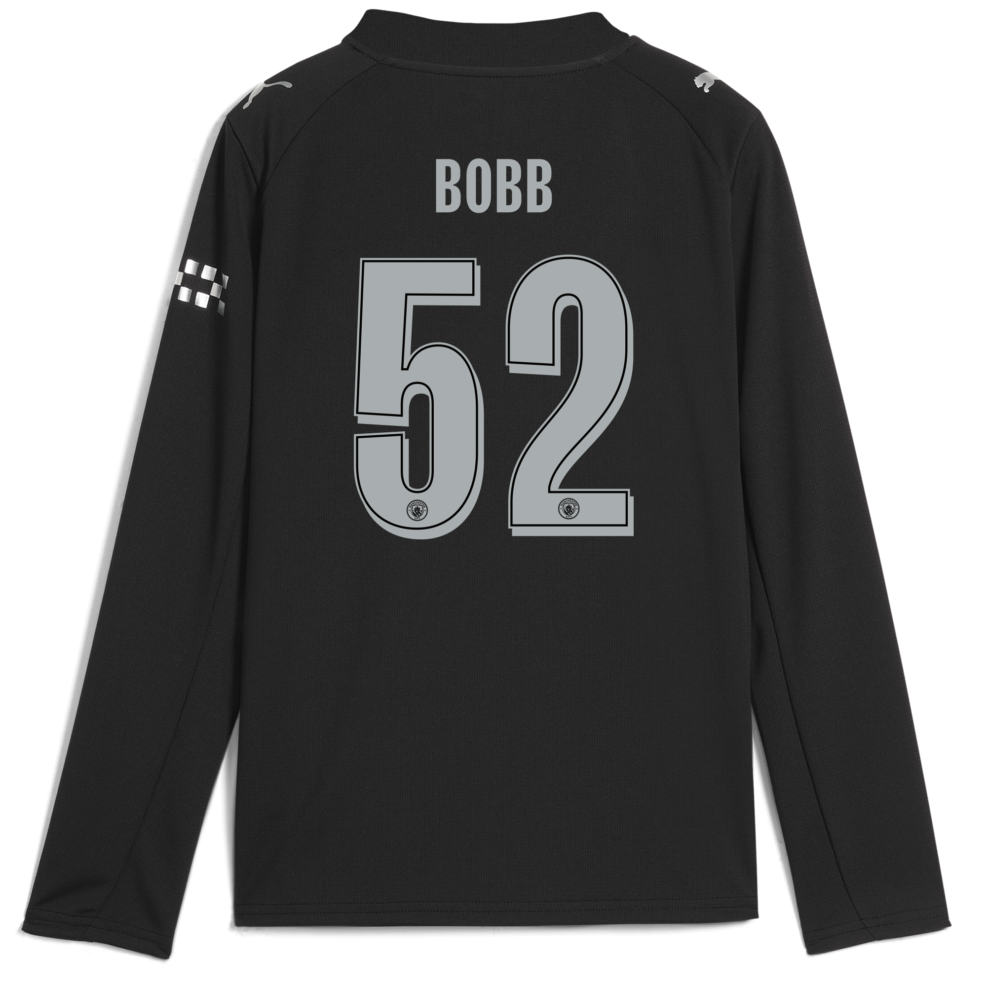 Manchester City kids manchester city man city away jersey 202526 long sleeve with bobb 52 printing Collection - ManchesterCitystore.com