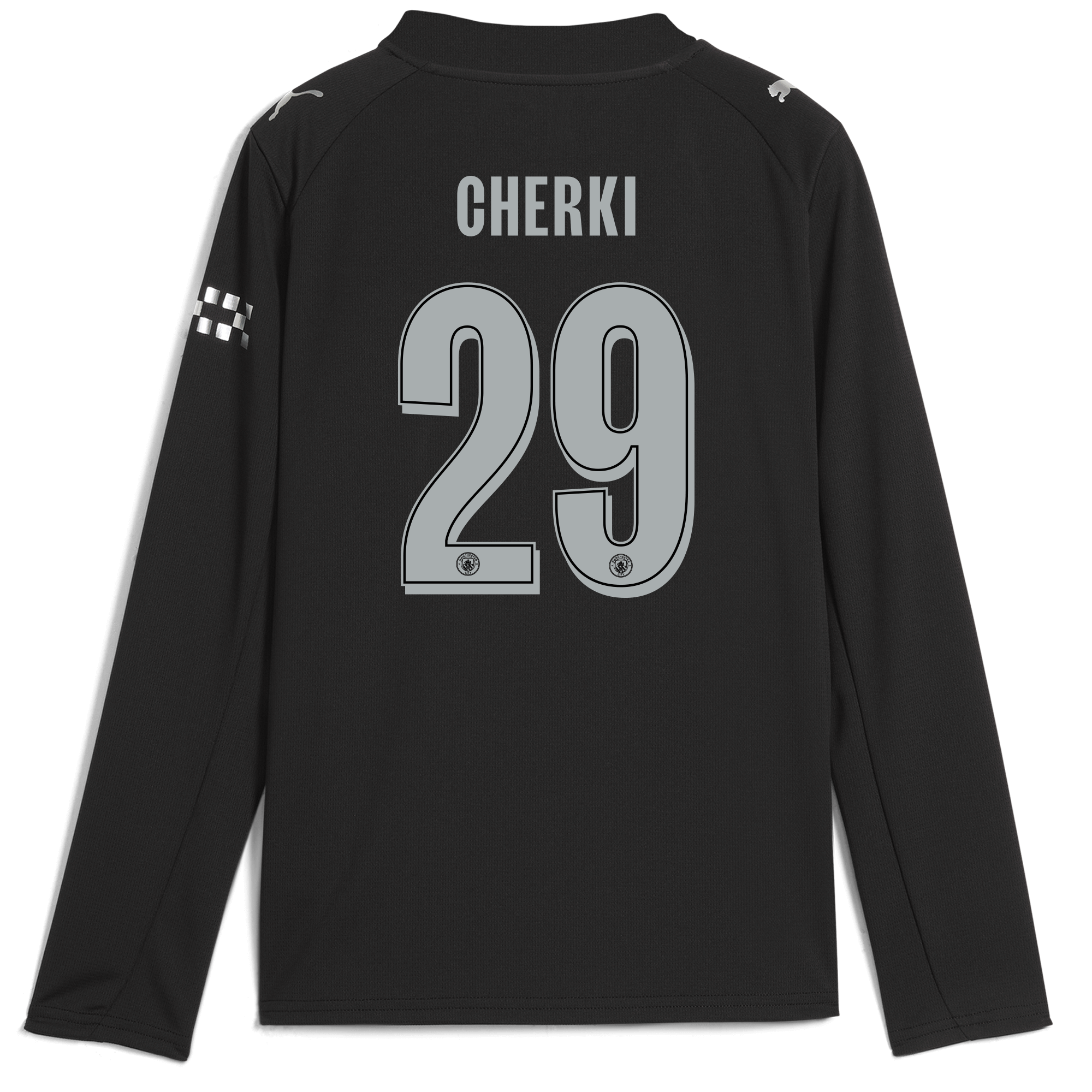 Manchester City kids manchester city man city away jersey 202526 long sleeve with cherki 29 printing Collection - ManchesterCitystore.com