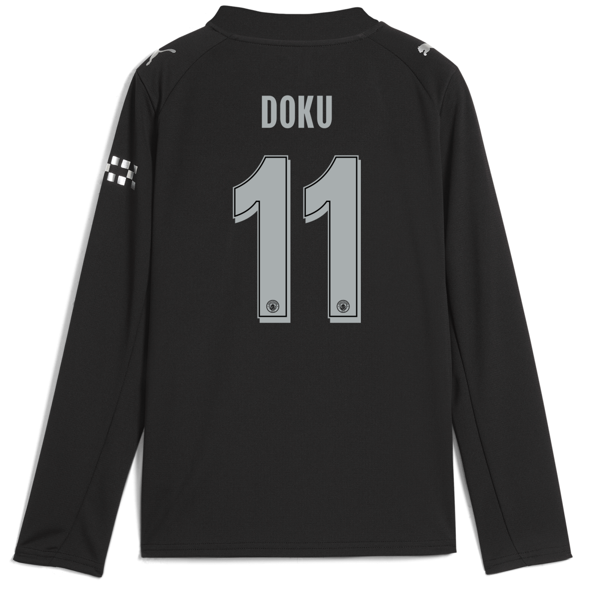 Manchester City kids manchester city man city away jersey 202526 long sleeve with doku 11 printing Collection - ManchesterCitystore.com