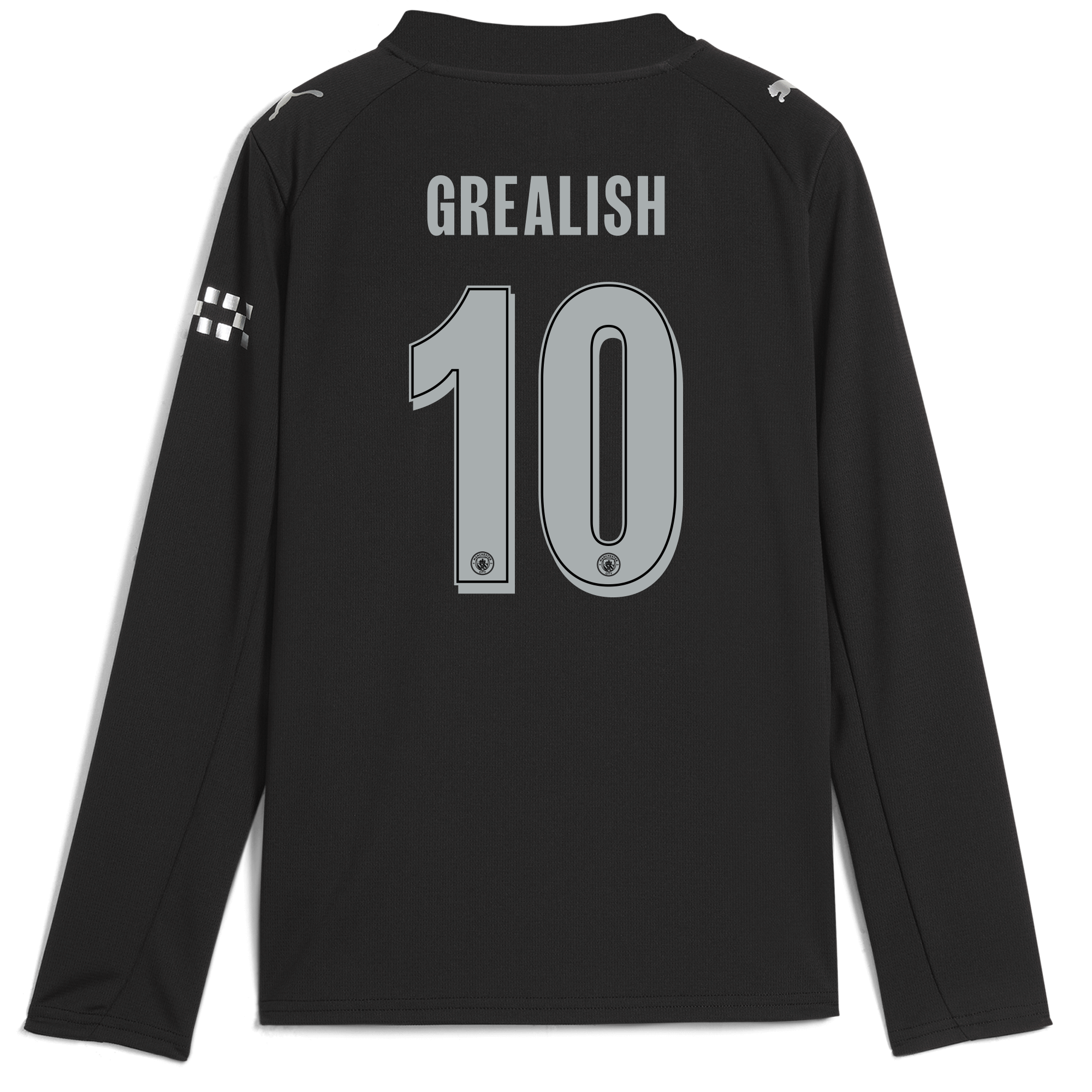 Manchester City kids manchester city man city away jersey 202526 long sleeve with grealish 10 printing Collection - ManchesterCitystore.com