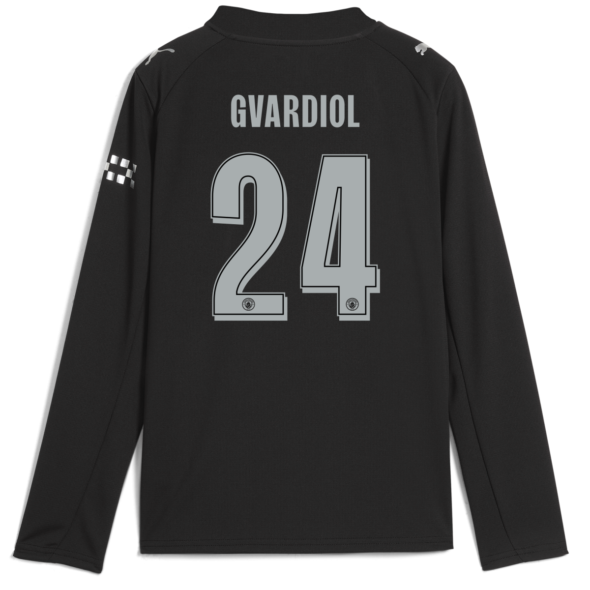 Manchester City kids manchester city man city away jersey 202526 long sleeve with gvardiol 24 printing Collection - ManchesterCitystore.com