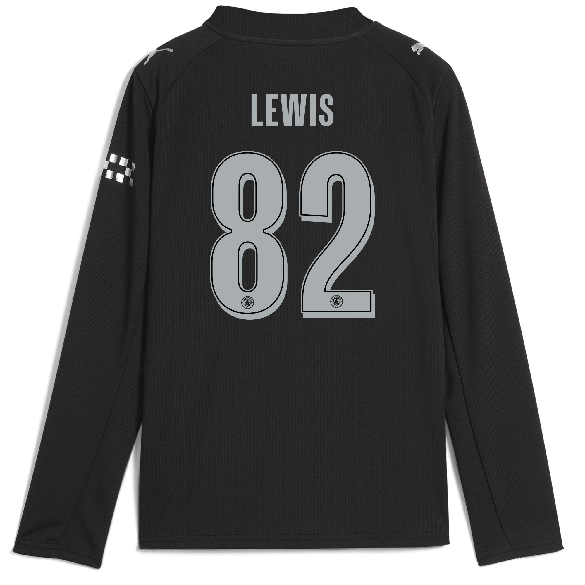 Manchester City kids manchester city man city away jersey 202526 long sleeve with lewis 82 printing Collection - ManchesterCitystore.com