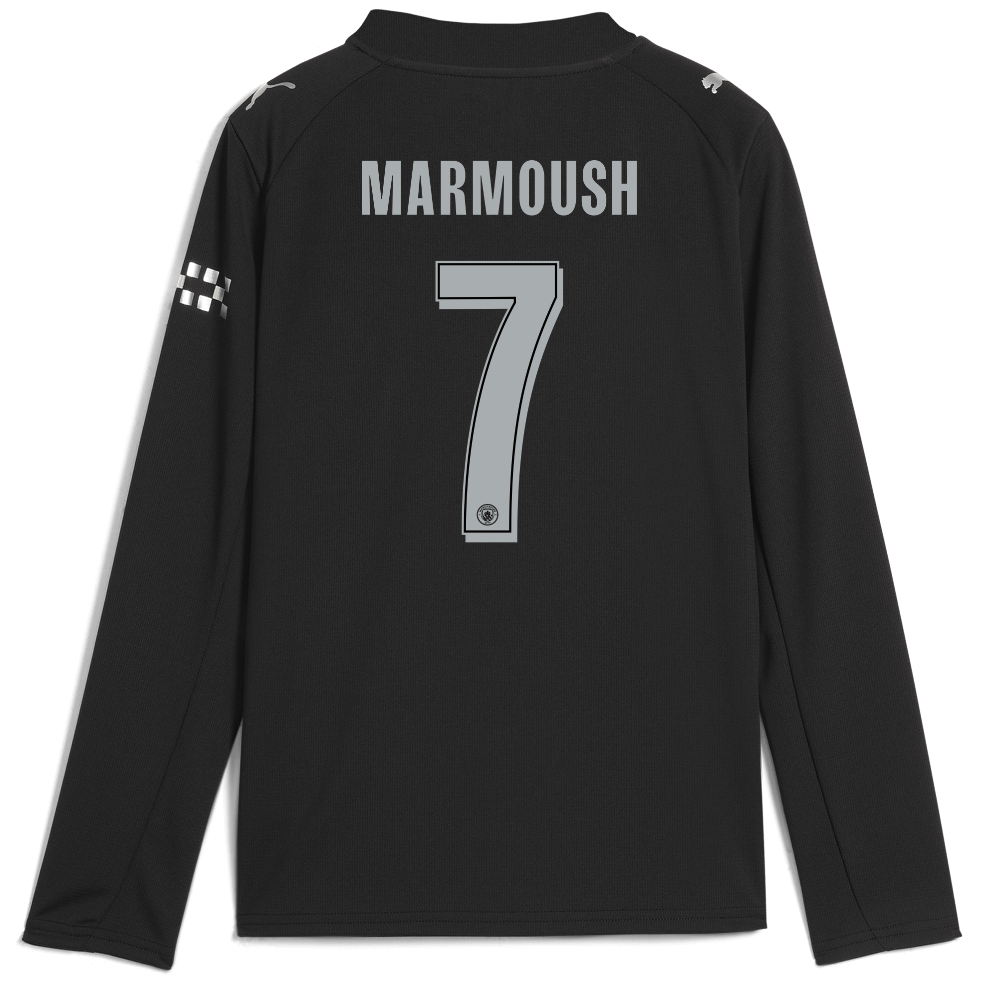 Manchester City kids manchester city man city away jersey 202526 long sleeve with marmoush 7 printing Collection - ManchesterCitystore.com