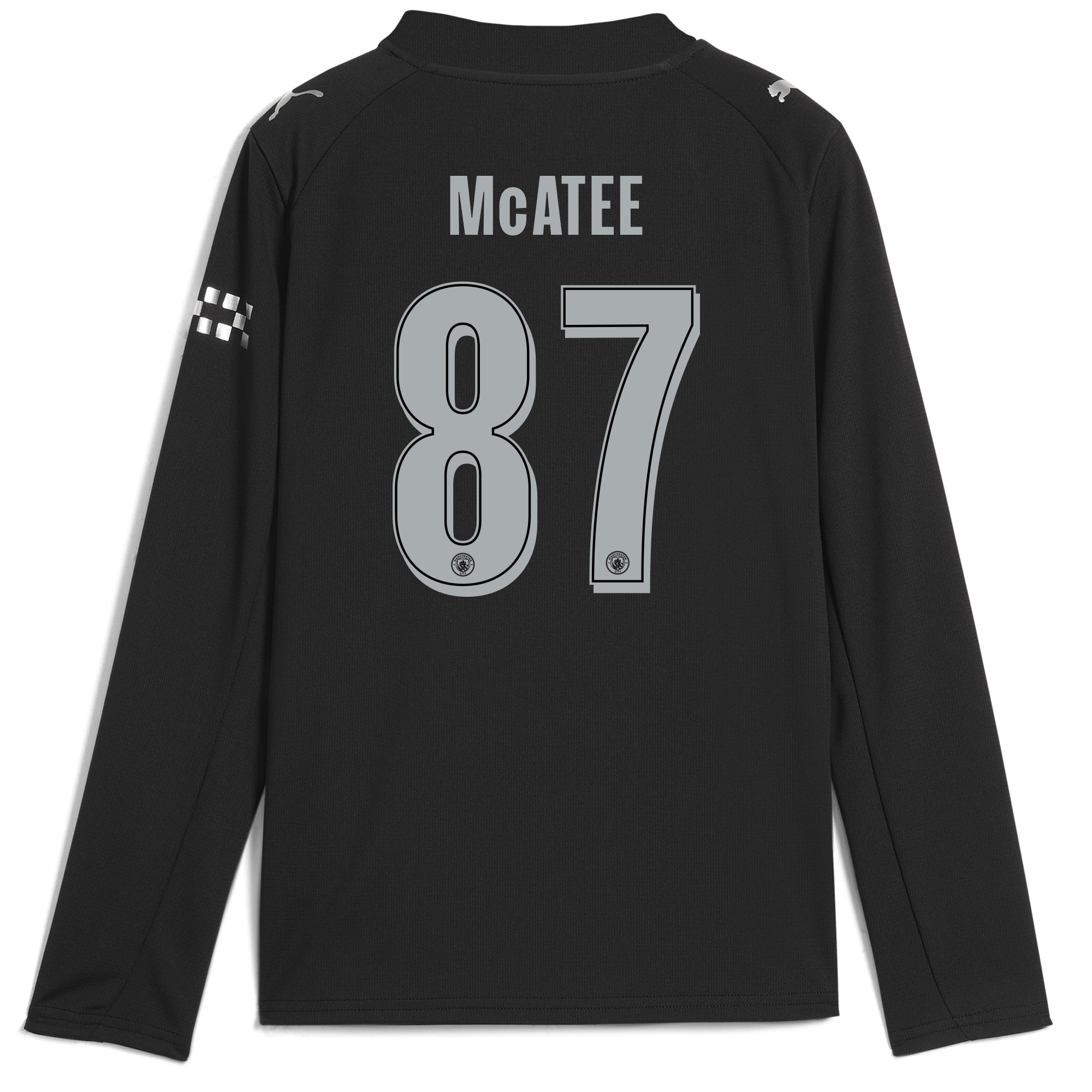 Manchester City kids manchester city man city away jersey 202526 long sleeve with mcatee 87 printing Collection - ManchesterCitystore.com