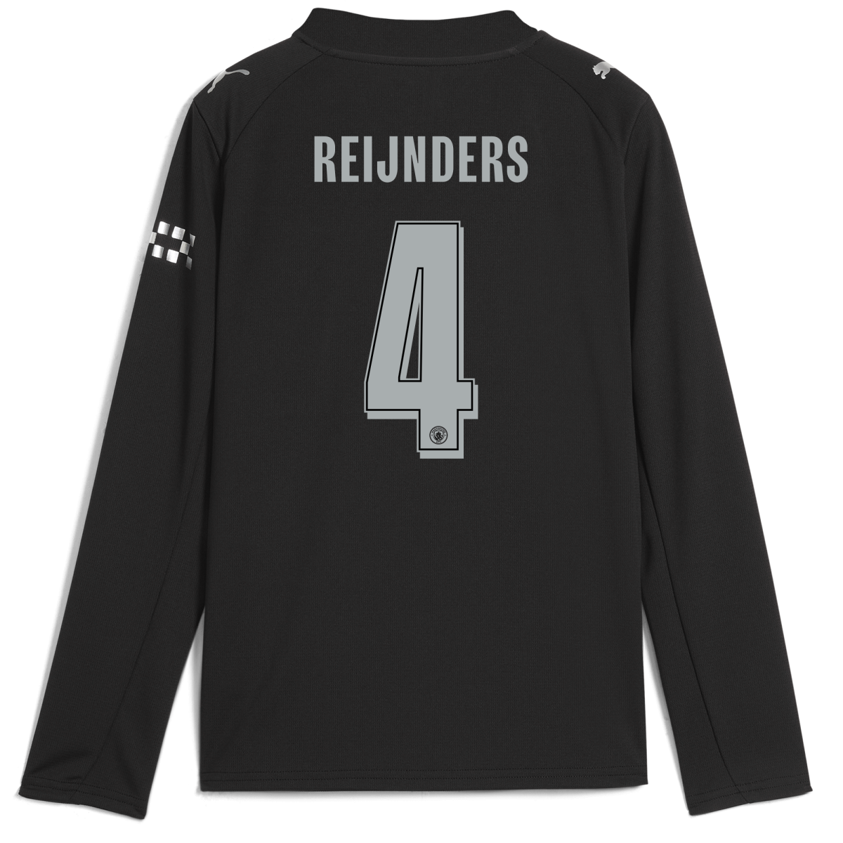 Manchester City kids manchester city man city away jersey 202526 long sleeve with reijnders 4 printing Collection - ManchesterCitystore.com