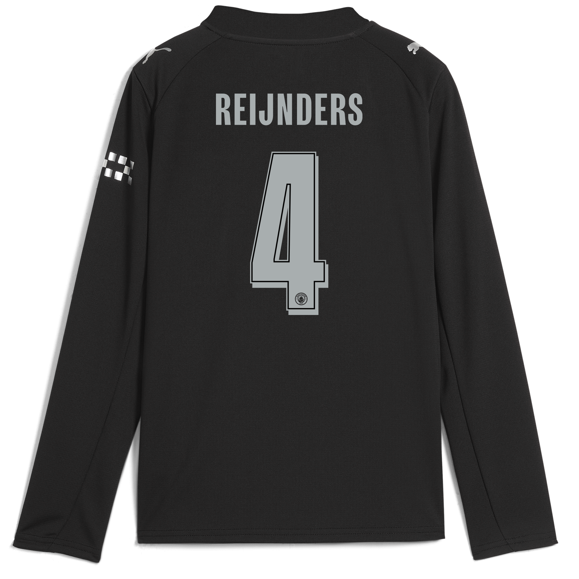 Manchester City kids manchester city man city away jersey 202526 long sleeve with reijnders 4 printing Collection - ManchesterCitystore.com