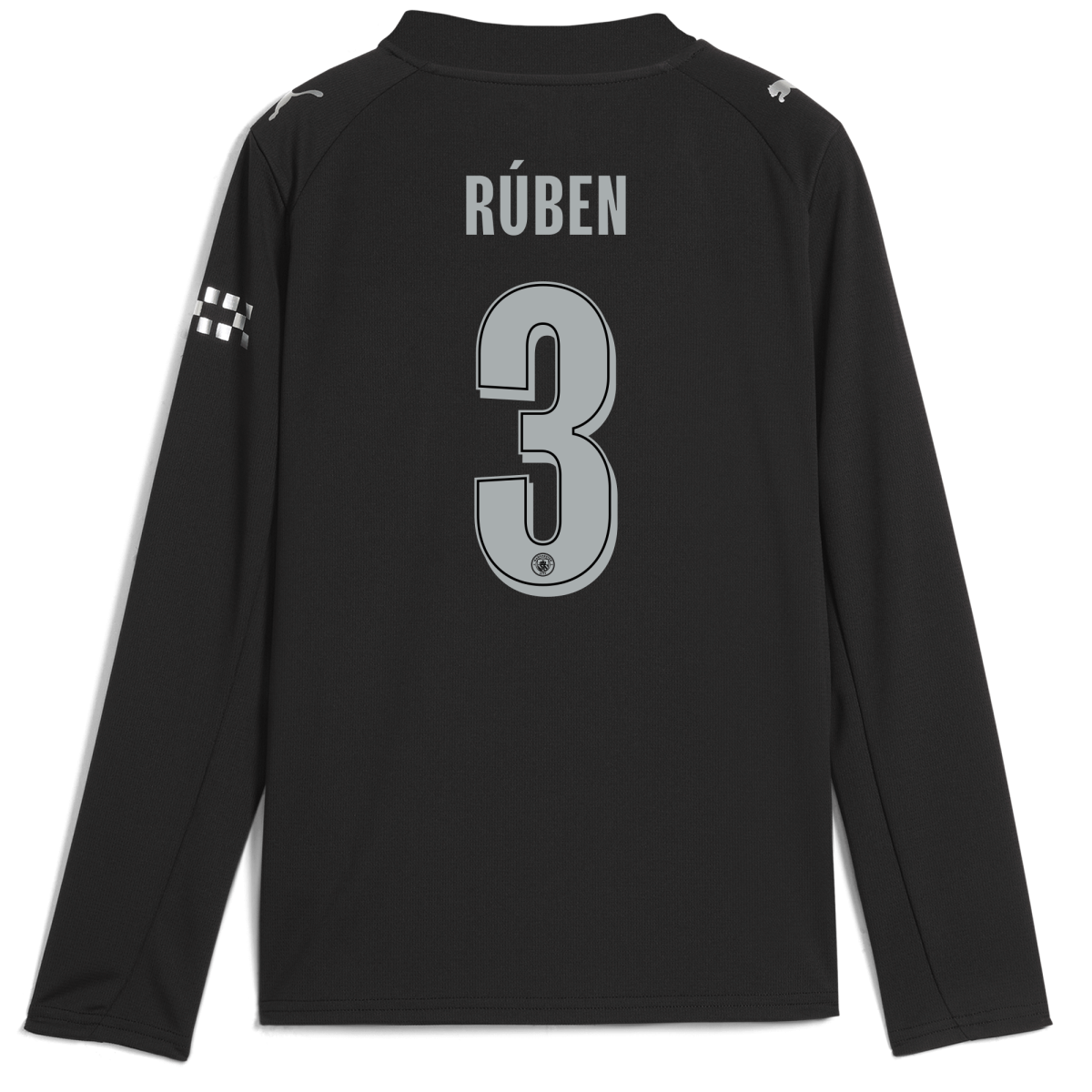Manchester City kids manchester city man city away jersey 202526 long sleeve with ruben 3 printing Collection - ManchesterCitystore.com