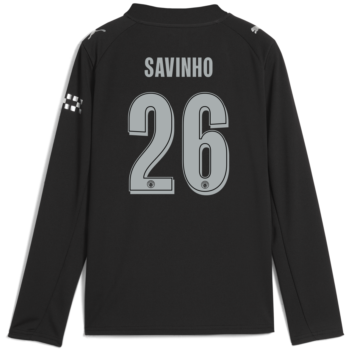 Manchester City kids manchester city man city away jersey 202526 long sleeve with savinho 26 printing Collection - ManchesterCitystore.com