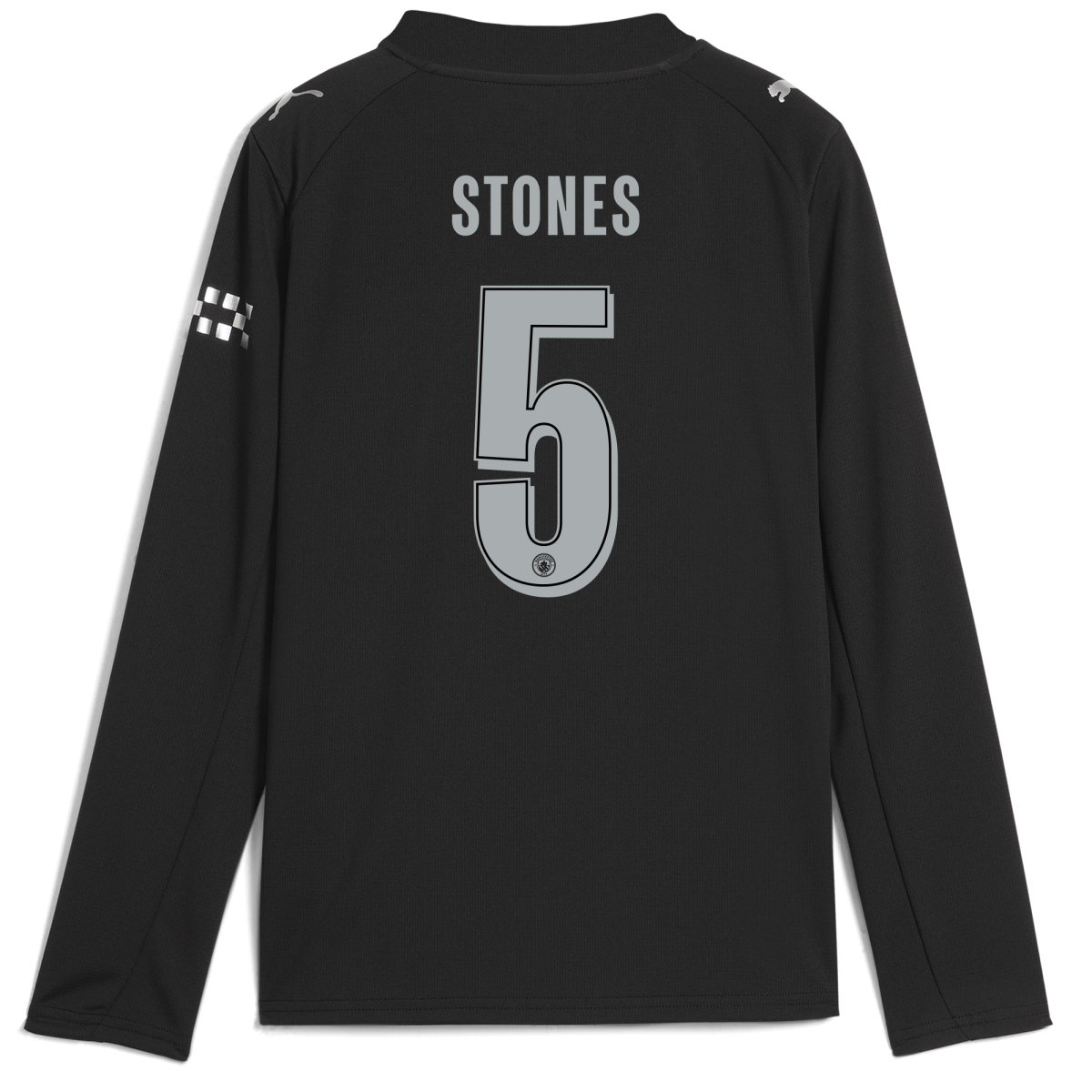 Manchester City kids manchester city man city away jersey 202526 long sleeve with stones 5 printing Collection - ManchesterCitystore.com