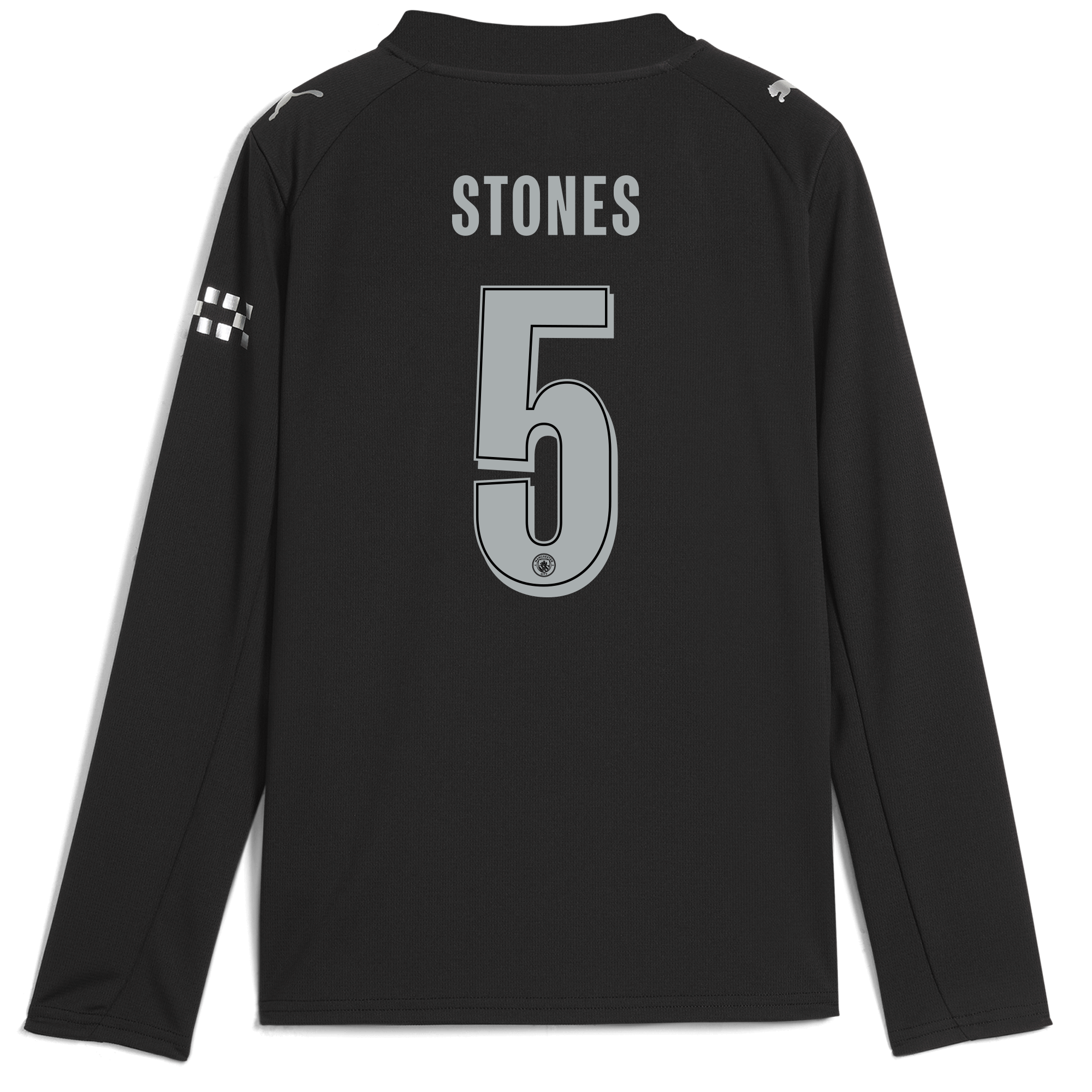 Manchester City kids manchester city man city away jersey 202526 long sleeve with stones 5 printing Collection - ManchesterCitystore.com