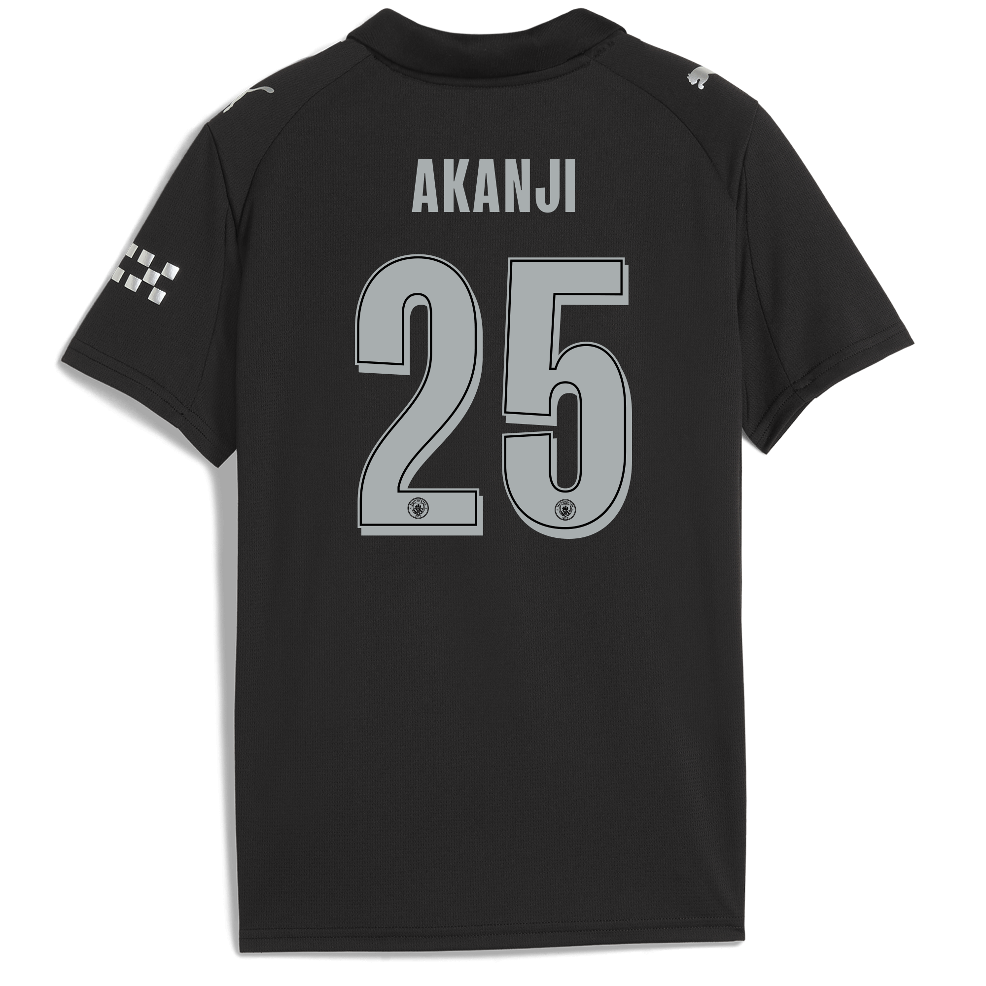 Manchester City kids manchester city man city away jersey 202526 with akanji 25 printing Collection - ManchesterCitystore.com