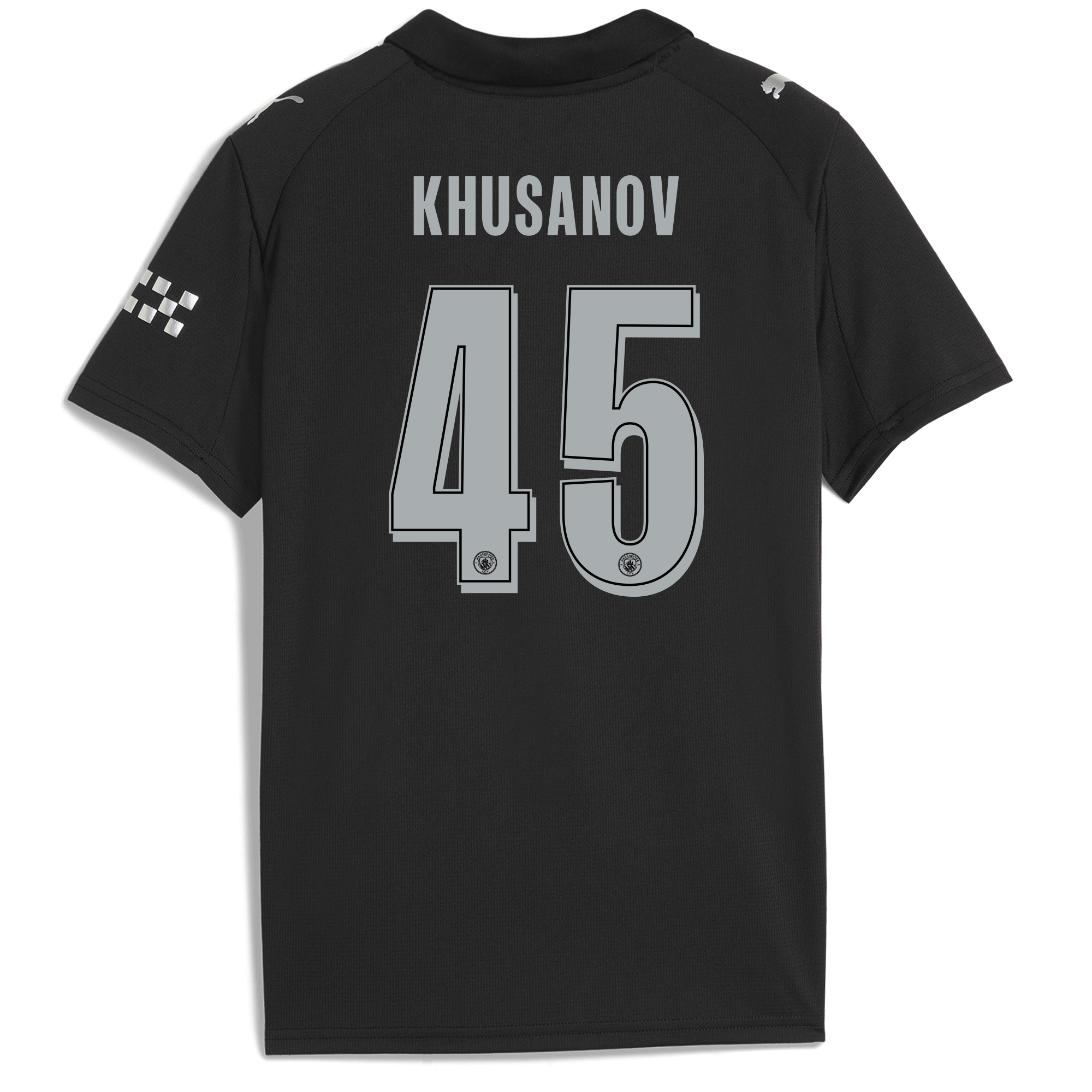 Manchester City kids manchester city man city away jersey 202526 with khusanov 45 printing Collection - ManchesterCitystore.com