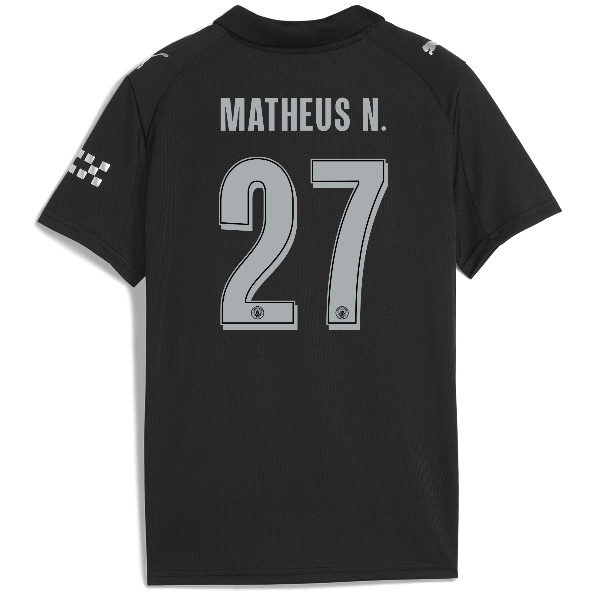 Manchester City kids manchester city man city away jersey 202526 with matheus n. 27 printing Collection - ManchesterCitystore.com