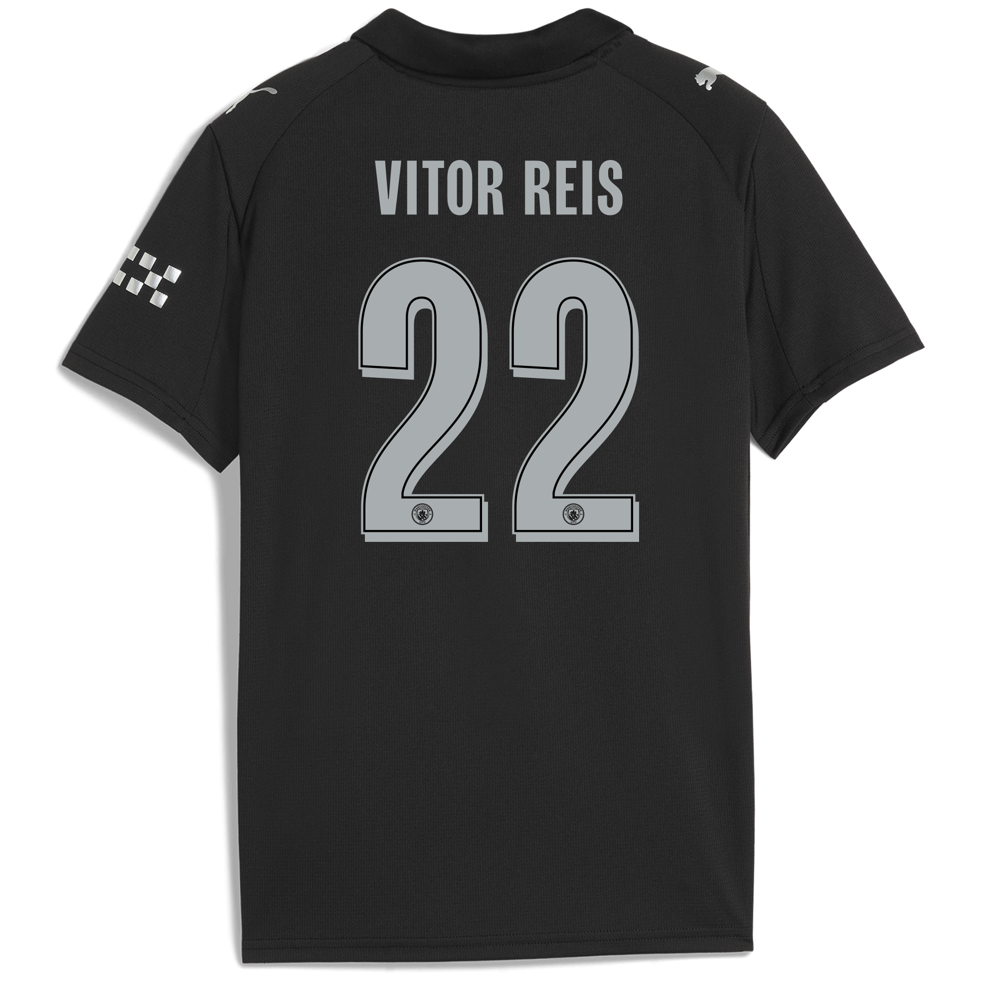 Manchester City kids manchester city man city away jersey 202526 with vitor reis 22 printing Collection - ManchesterCitystore.com