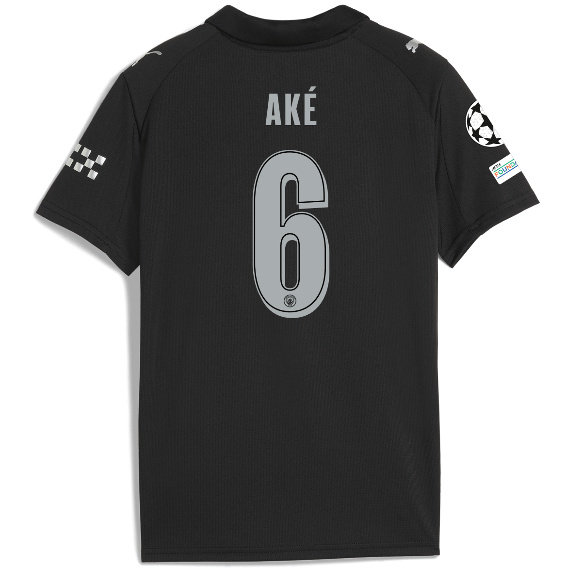 Manchester City kids manchester city man city champions league away jersey 202526 with ake 6 printing Collection - ManchesterCitystore.com