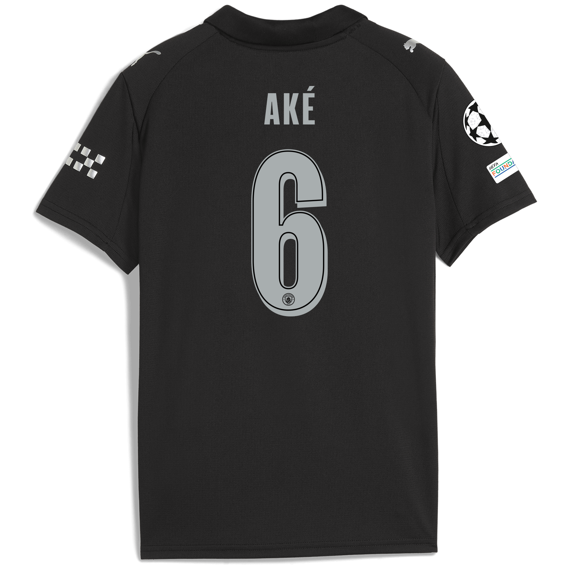 Manchester City kids manchester city man city champions league away jersey 202526 with ake 6 printing Collection - ManchesterCitystore.com