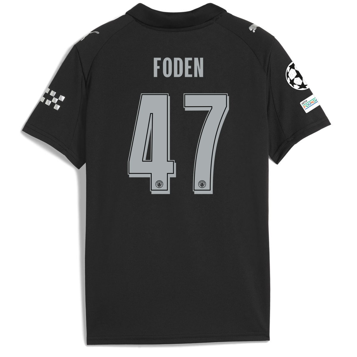 Manchester City kids manchester city man city champions league away jersey 202526 with foden 47 printing Collection - ManchesterCitystore.com