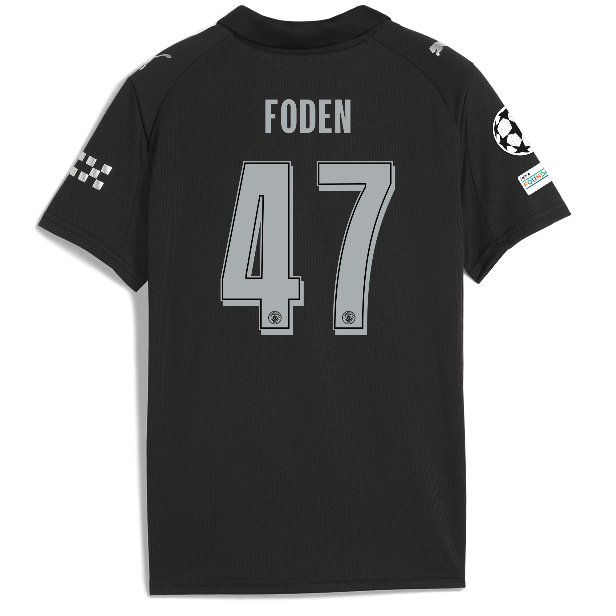 Manchester City kids manchester city man city champions league away jersey 202526 with foden 47 printing Collection - ManchesterCitystore.com