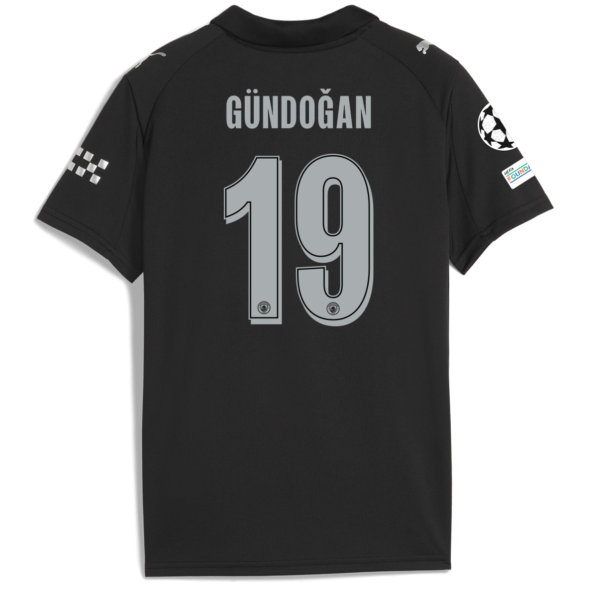 Manchester City kids manchester city man city champions league away jersey 202526 with gundogan 19 printing Collection - ManchesterCitystore.com