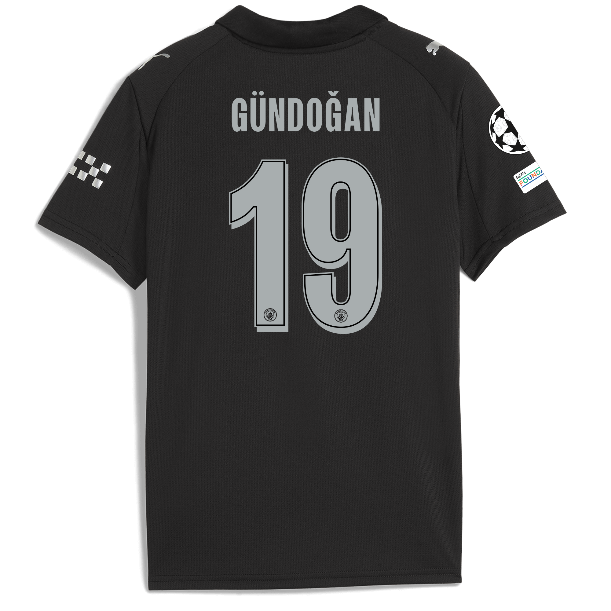 Manchester City kids manchester city man city champions league away jersey 202526 with gundogan 19 printing Collection - ManchesterCitystore.com