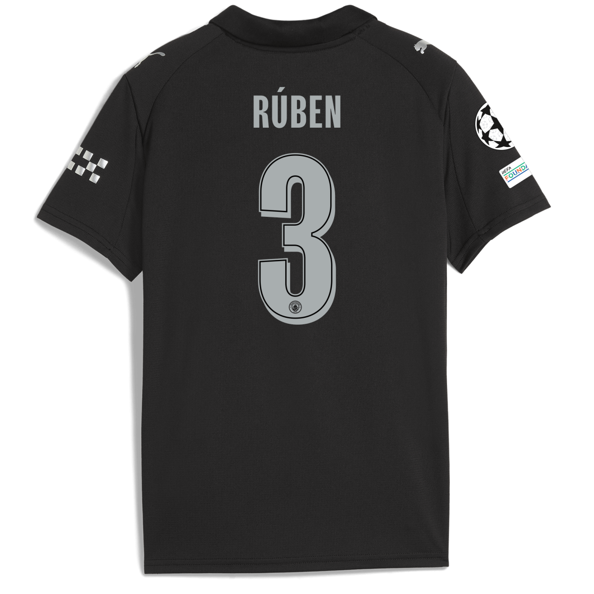 Manchester City kids manchester city man city champions league away jersey 202526 with ruben 3 printing Collection - ManchesterCitystore.com