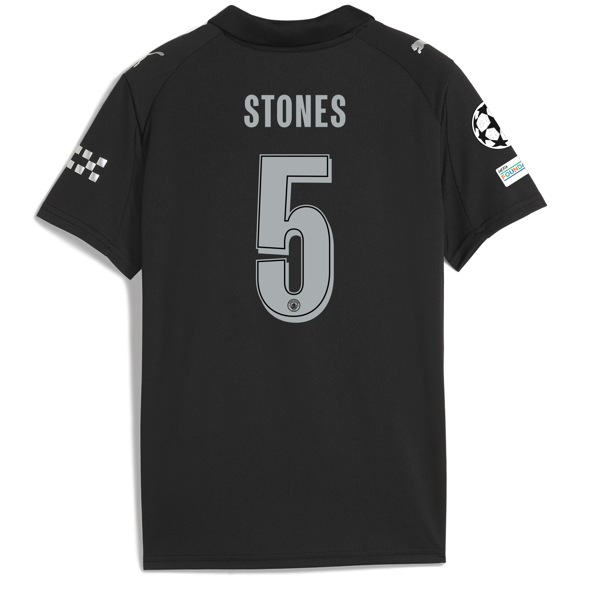 Manchester City kids manchester city man city champions league away jersey 202526 with stones 5 printing Collection - ManchesterCitystore.com