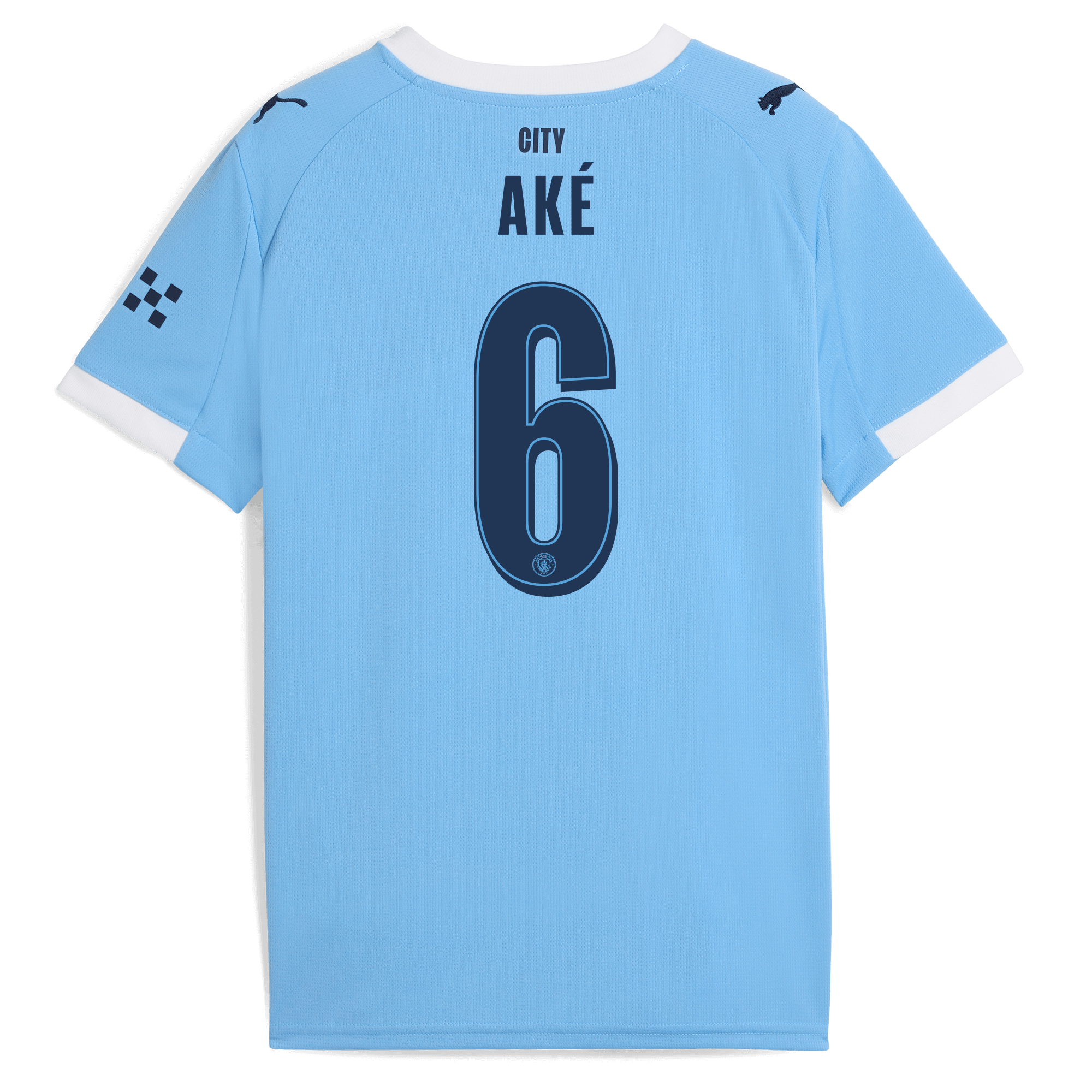 Manchester City kids manchester city man city home jersey 202526 with ake 6 printing Collection - ManchesterCitystore.com