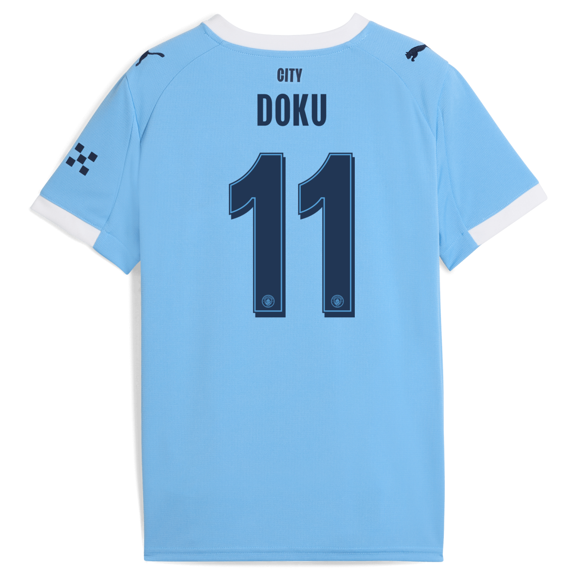 Manchester City kids manchester city man city home jersey 202526 with doku 11 printing Collection - ManchesterCitystore.com