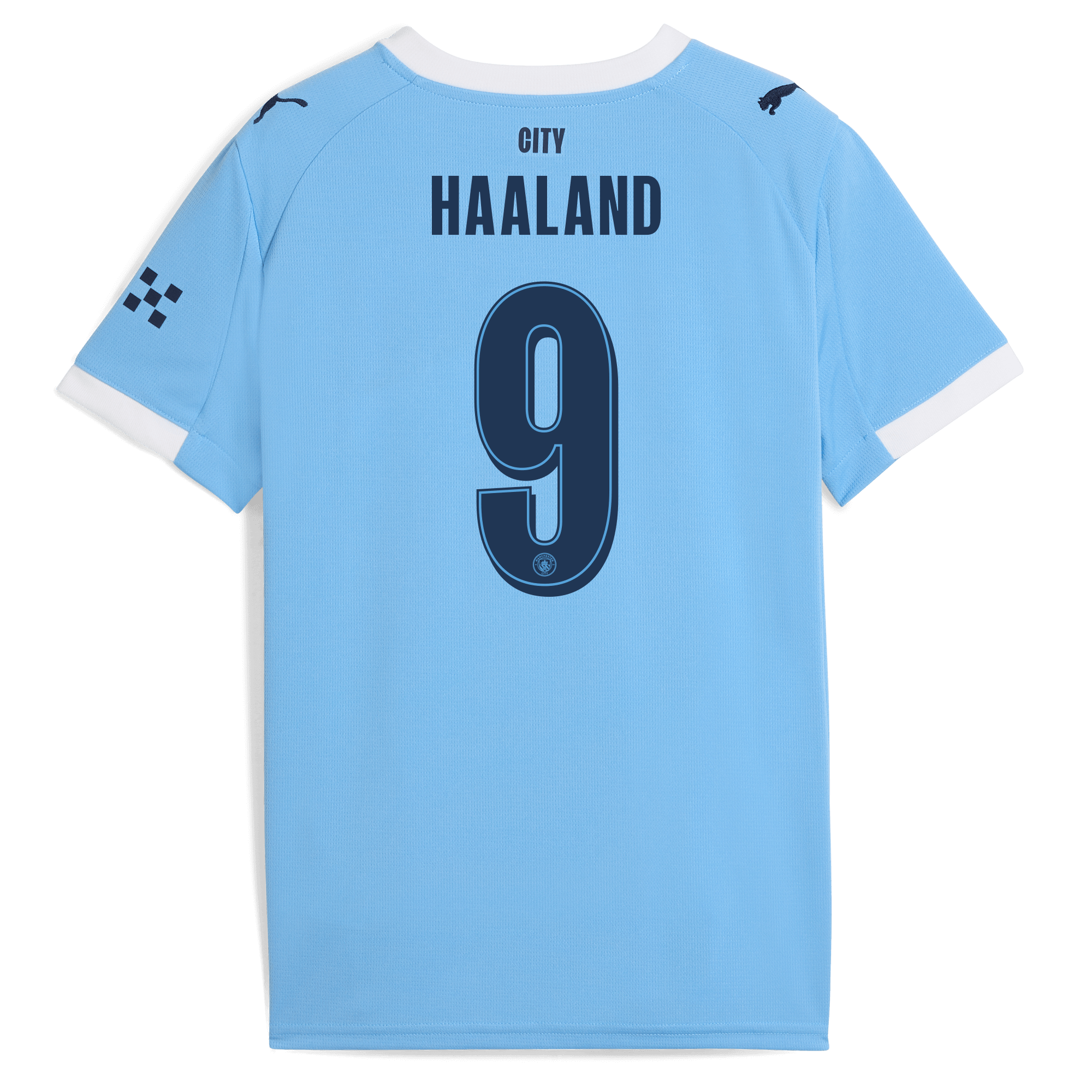 Manchester City kids manchester city man city home jersey 202526 with haaland 9 printing Collection - ManchesterCitystore.com