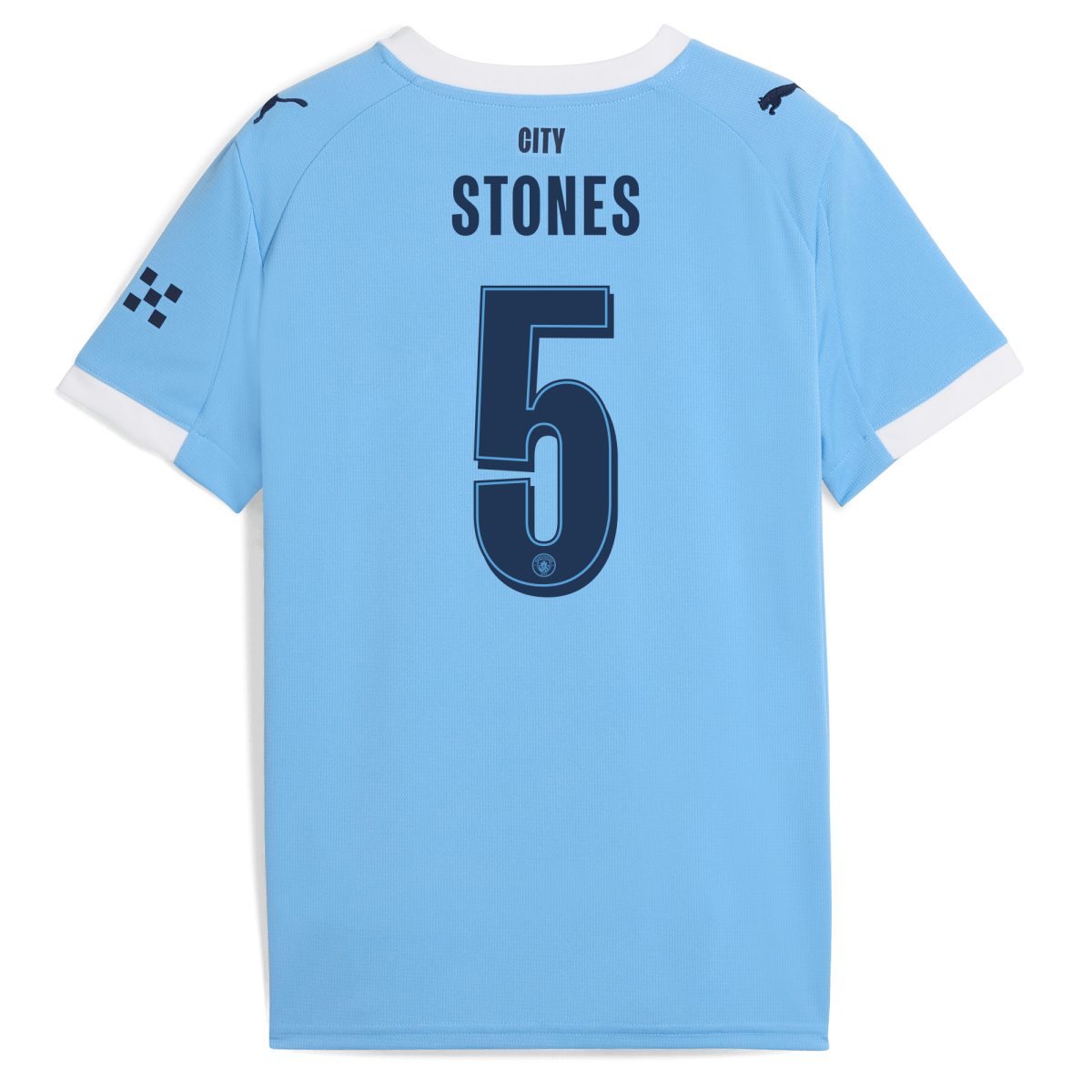 Manchester City kids manchester city man city home jersey 202526 with stones 5 printing Collection - ManchesterCitystore.com