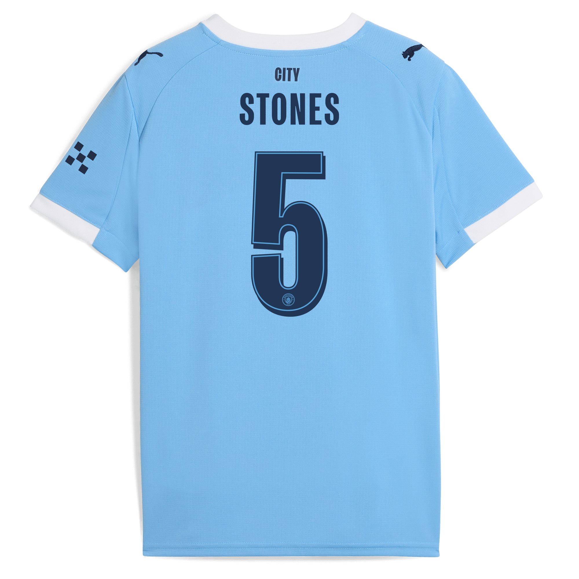 Manchester City kids manchester city man city home jersey 202526 with stones 5 printing Collection - ManchesterCitystore.com