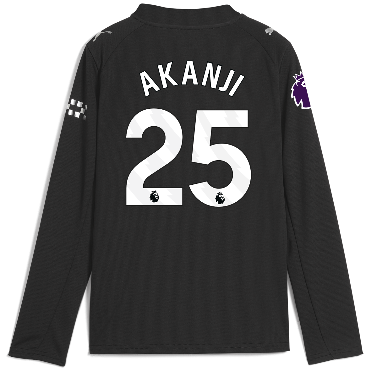 Manchester City kids manchester city premier league away jersey 202526 long sleeve with akanji 25 printing Collection - ManchesterCitystore.com