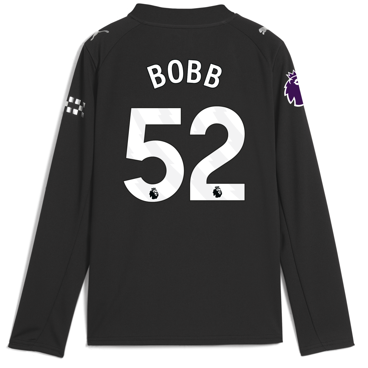 Manchester City kids manchester city premier league away jersey 202526 long sleeve with bobb 52 printing Collection - ManchesterCitystore.com
