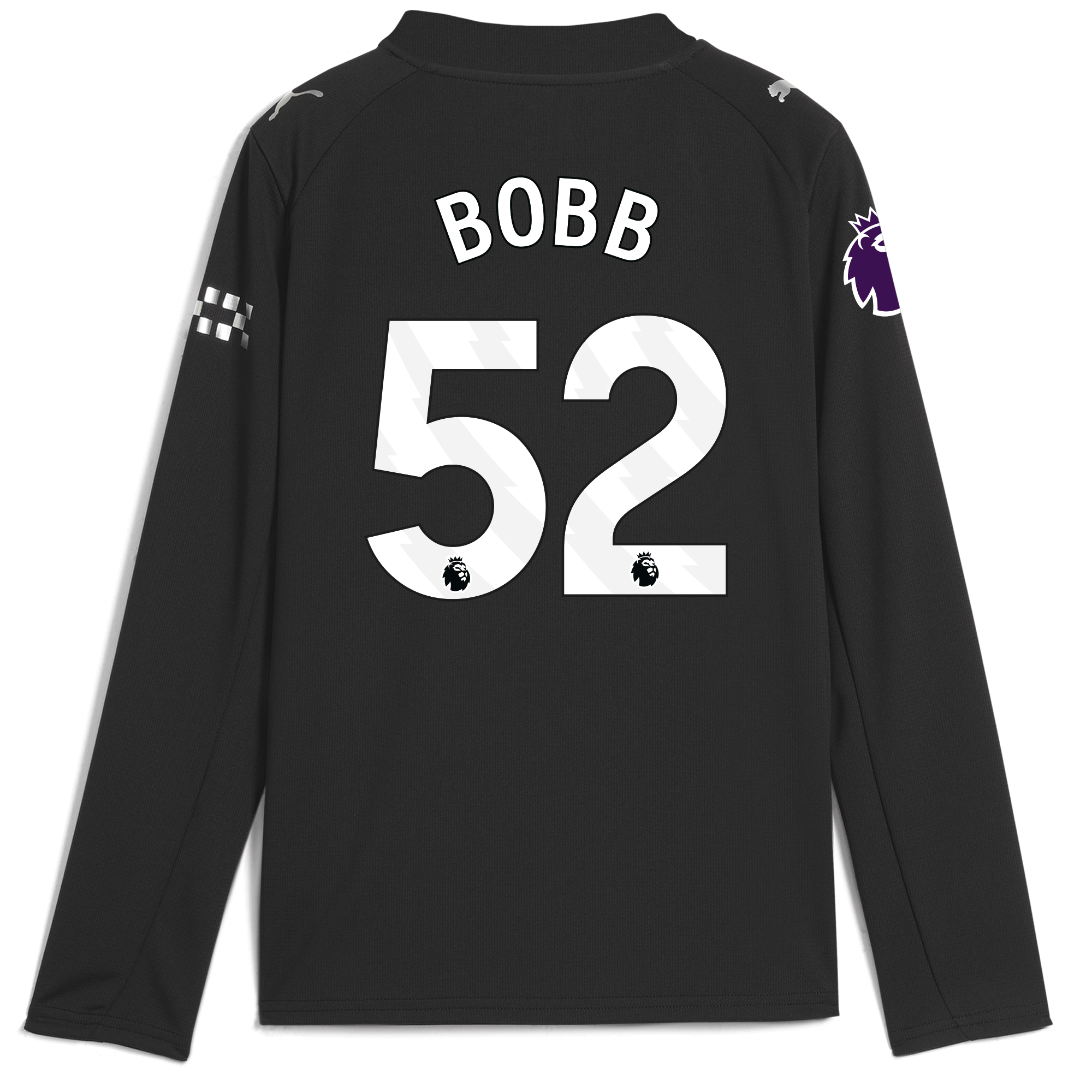 Manchester City kids manchester city premier league away jersey 202526 long sleeve with bobb 52 printing Collection - ManchesterCitystore.com