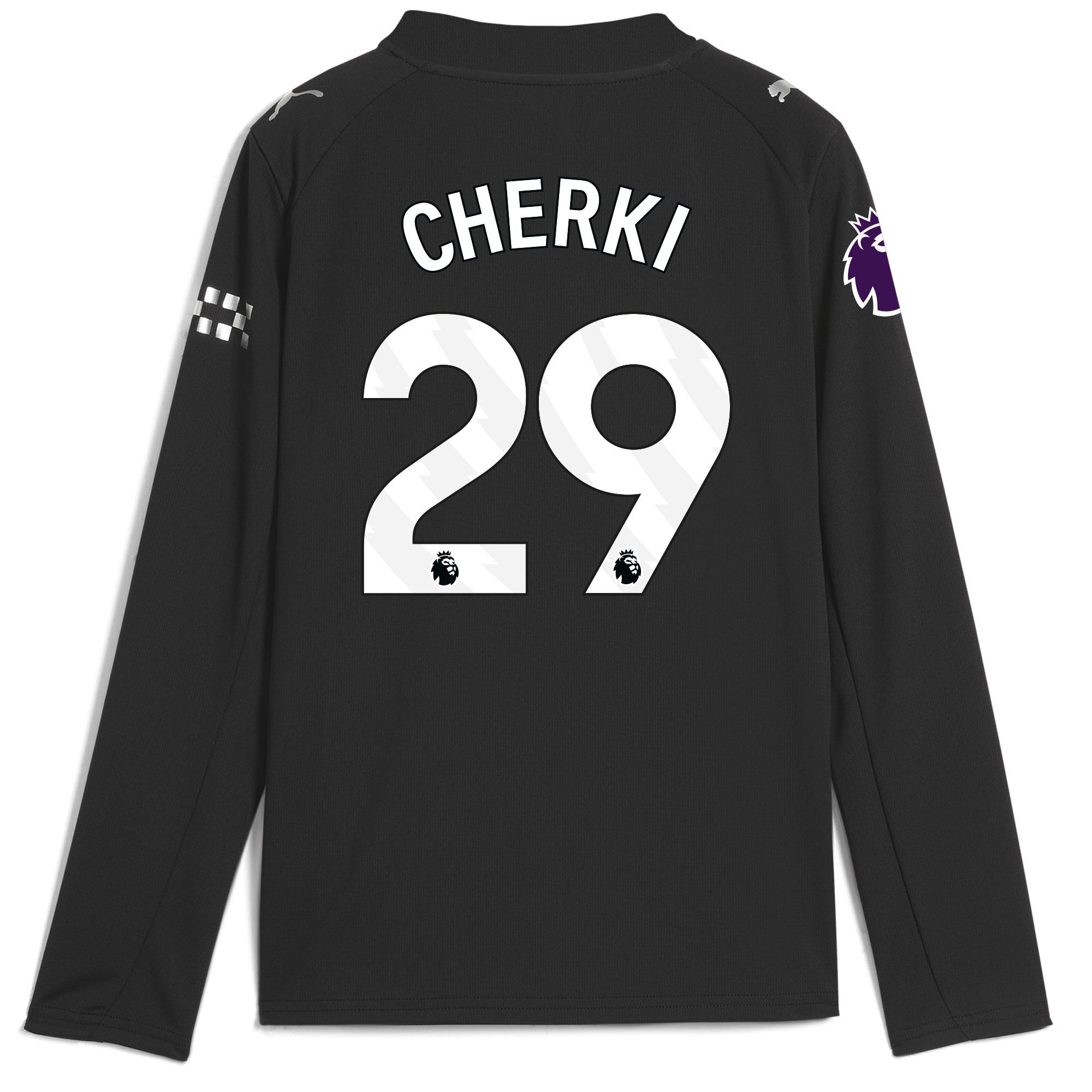 Manchester City kids manchester city premier league away jersey 202526 long sleeve with cherki 29 printing Collection - ManchesterCitystore.com