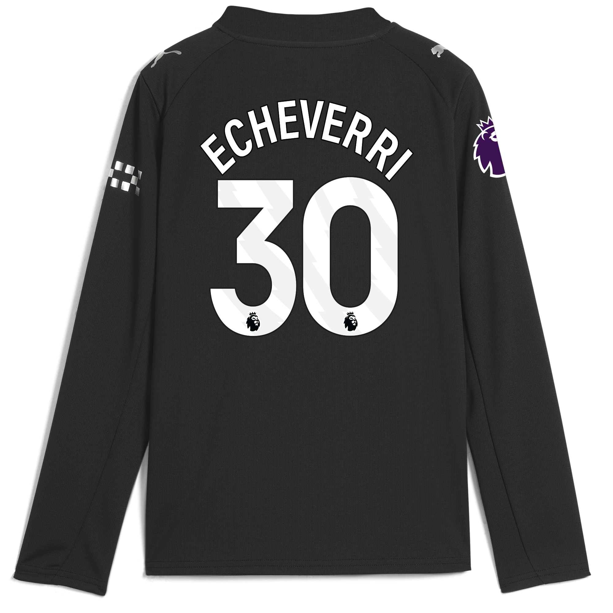Manchester City kids manchester city premier league away jersey 202526 long sleeve with echeverri 30 printing Collection - ManchesterCitystore.com