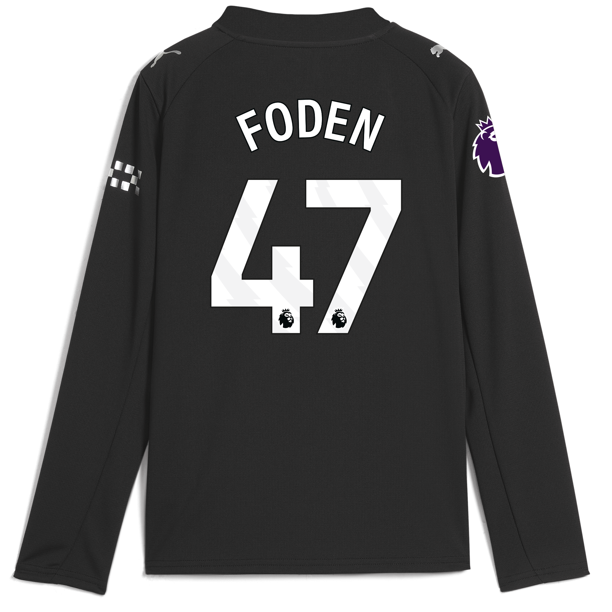 Manchester City kids manchester city premier league away jersey 202526 long sleeve with foden 47 printing Collection - ManchesterCitystore.com
