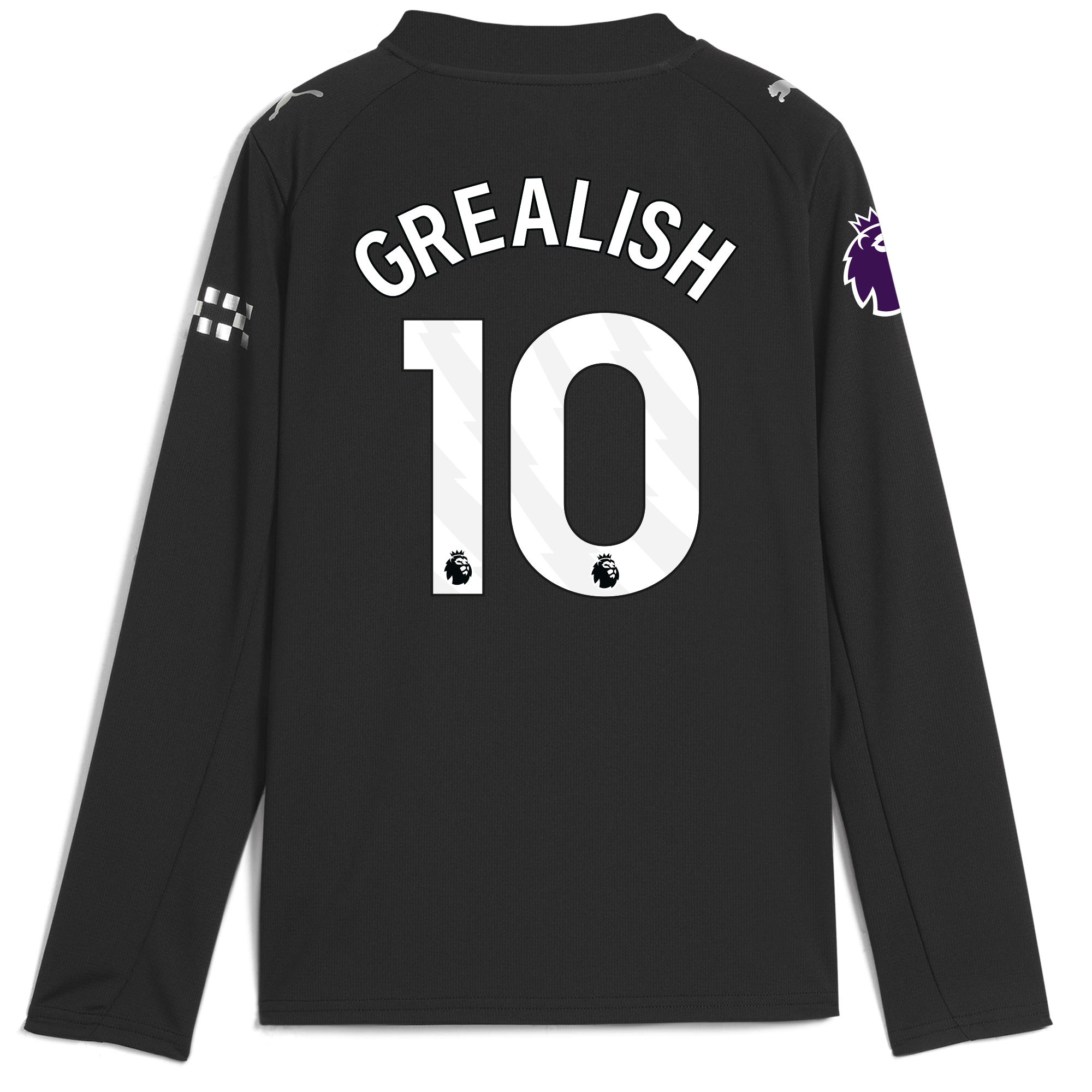 Manchester City kids manchester city premier league away jersey 202526 long sleeve with grealish 10 printing Collection - ManchesterCitystore.com