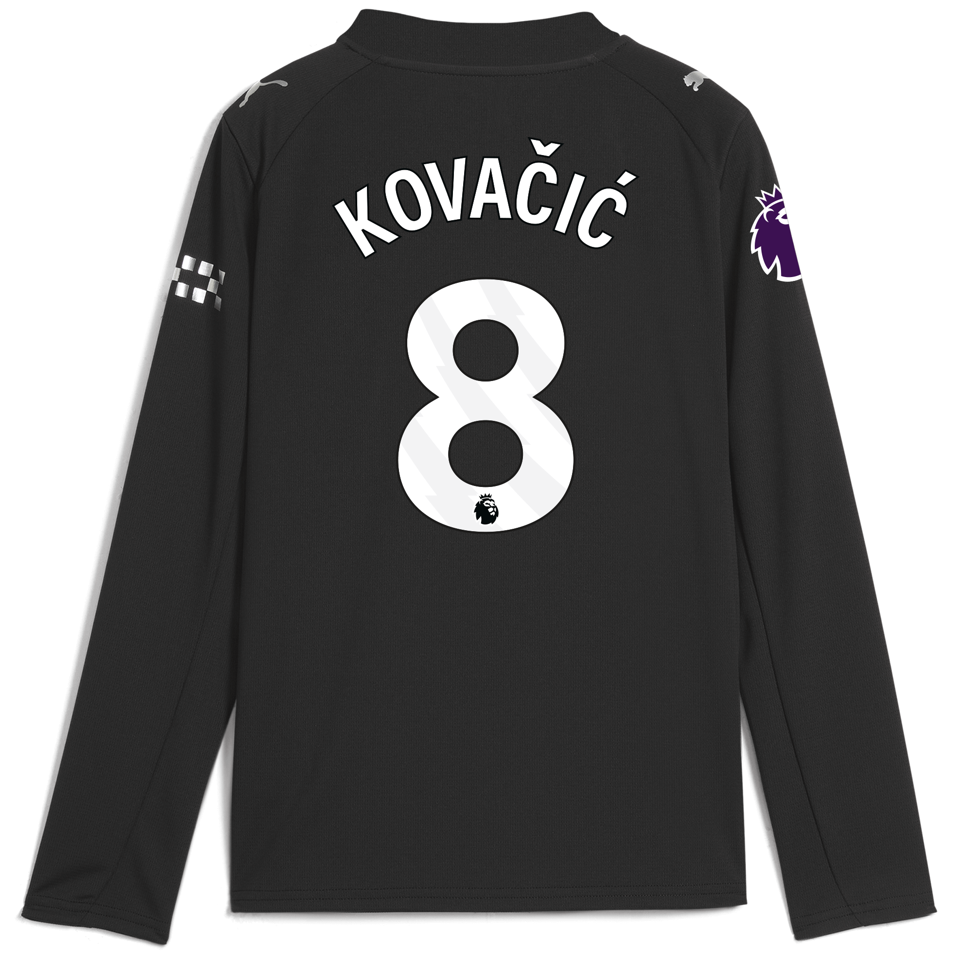Manchester City kids manchester city premier league away jersey 202526 long sleeve with kovacic 8 printing Collection - ManchesterCitystore.com