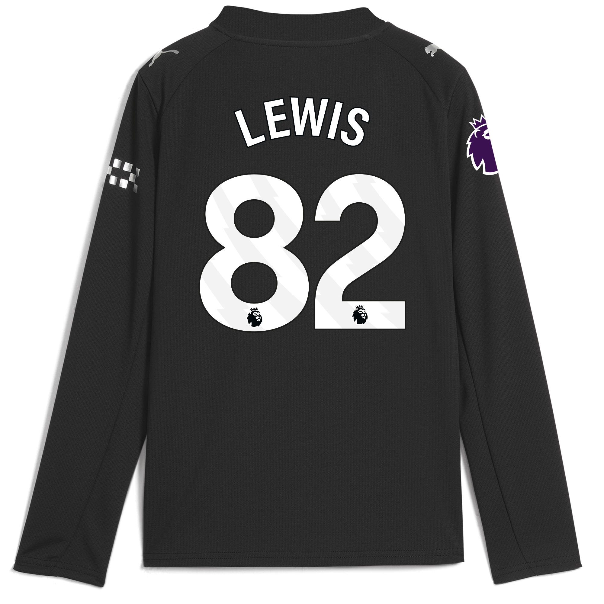 Manchester City kids manchester city premier league away jersey 202526 long sleeve with lewis 82 printing Collection - ManchesterCitystore.com