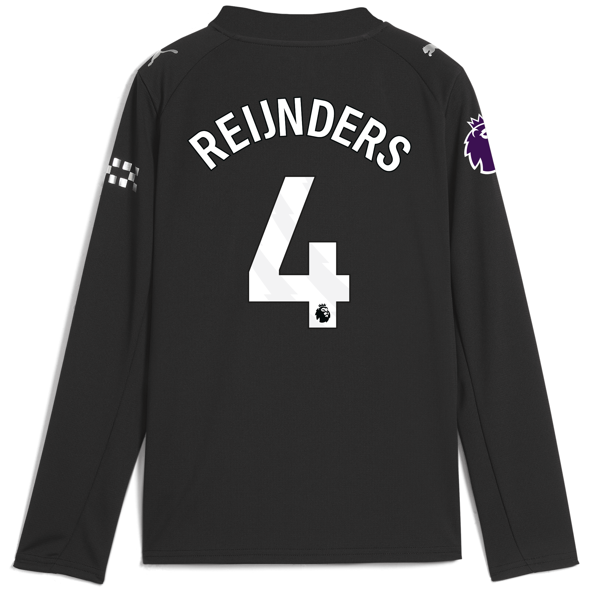 Manchester City kids manchester city premier league away jersey 202526 long sleeve with reijnders 4 printing Collection - ManchesterCitystore.com
