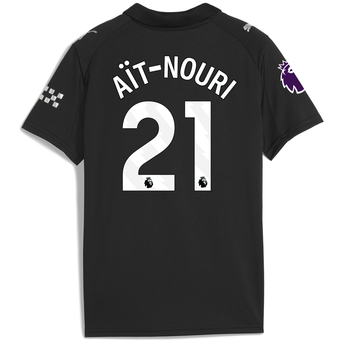 Manchester City kids manchester city premier league away jersey 202526 with ait-nouri 21 printing Collection - ManchesterCitystore.com