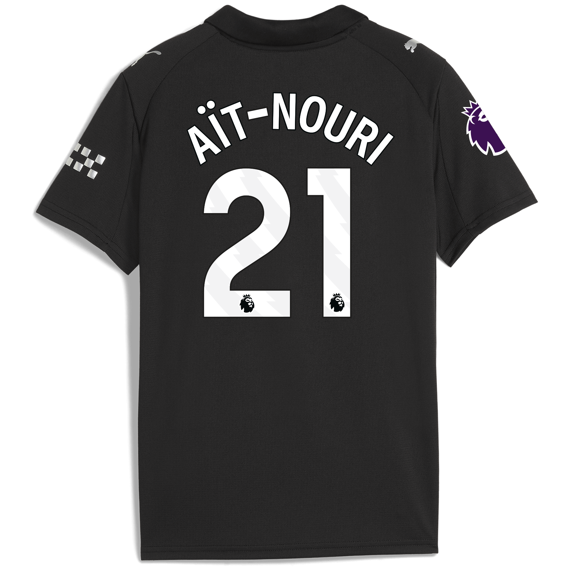 Manchester City kids manchester city premier league away jersey 202526 with ait-nouri 21 printing Collection - ManchesterCitystore.com