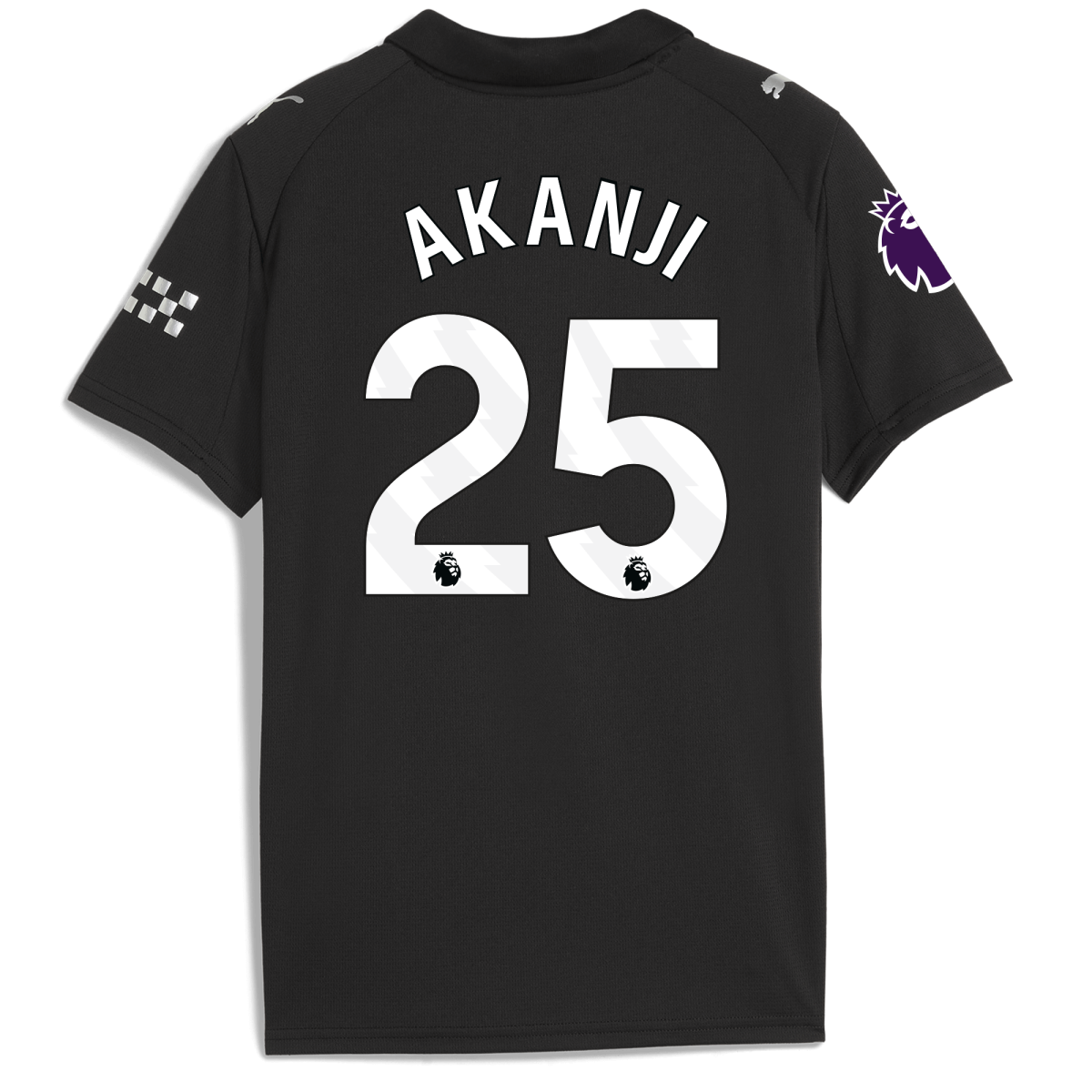 Manchester City kids manchester city premier league away jersey 202526 with akanji 25 printing Collection - ManchesterCitystore.com