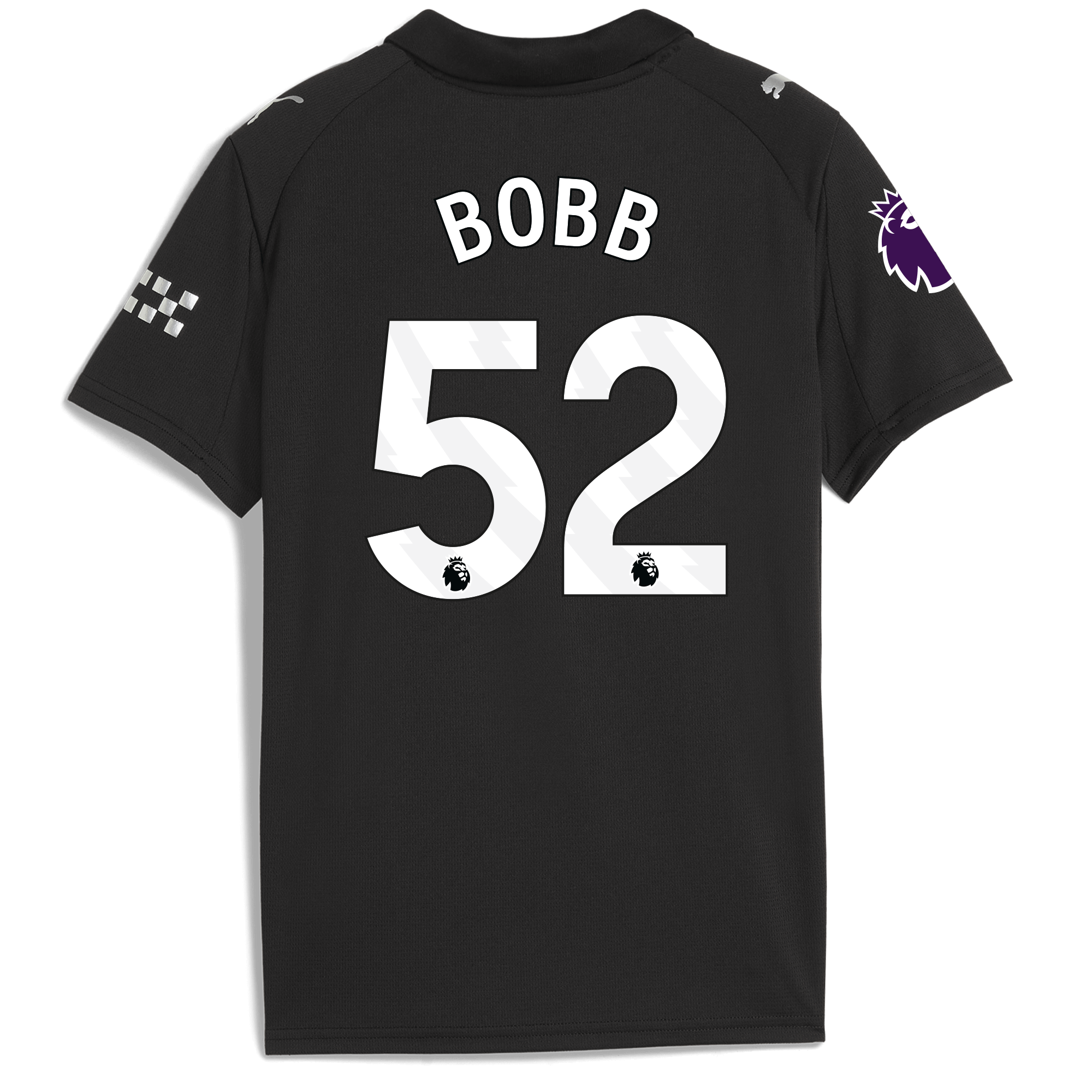 Manchester City kids manchester city premier league away jersey 202526 with bobb 52 printing Collection - ManchesterCitystore.com