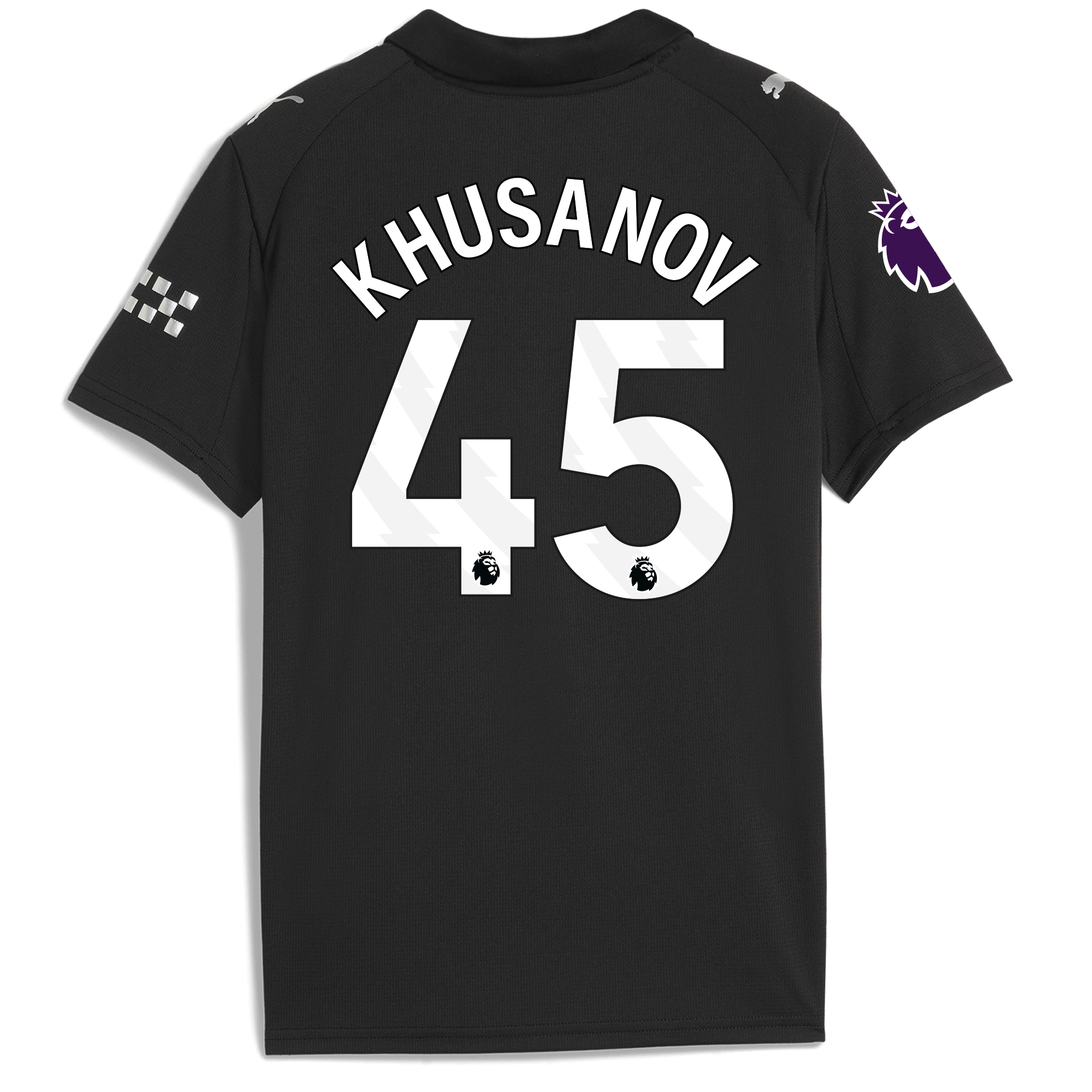 Manchester City kids manchester city premier league away jersey 202526 with khusanov 45 printing Collection - ManchesterCitystore.com