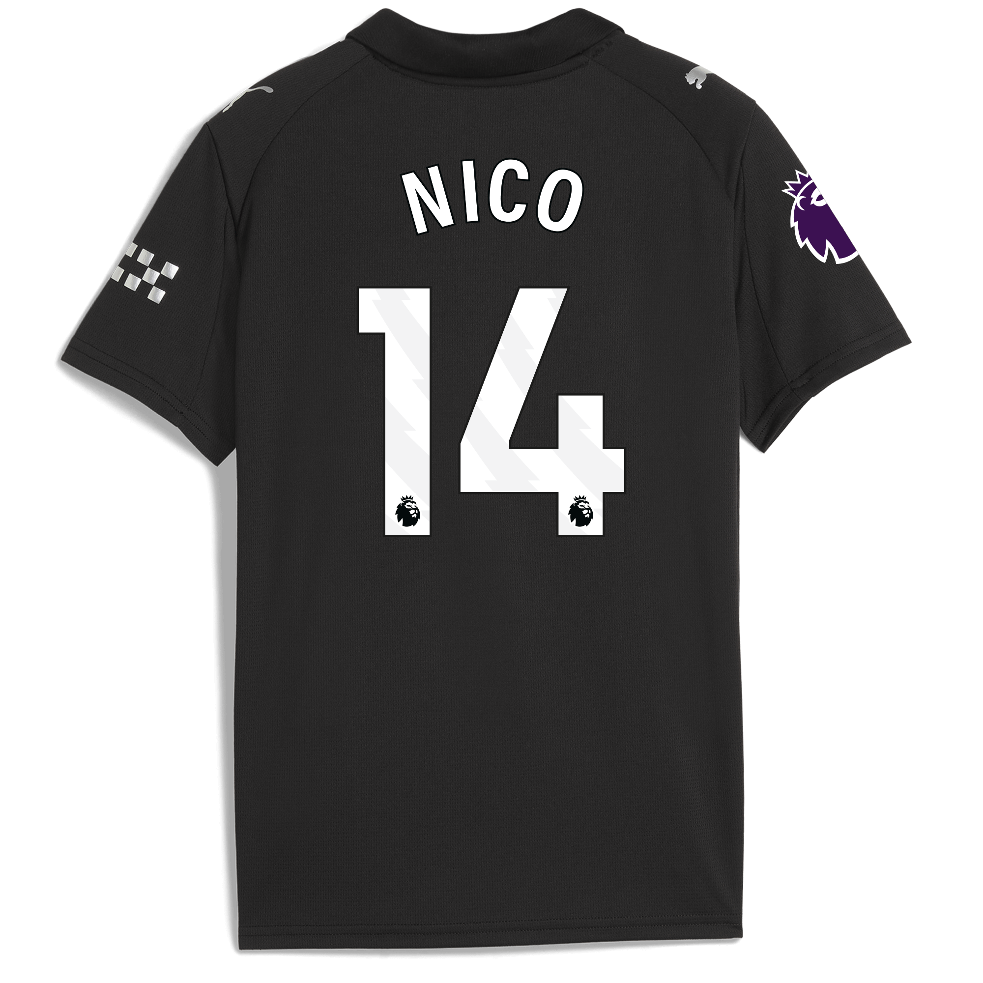Manchester City kids manchester city premier league away jersey 202526 with nico 14 printing Collection - ManchesterCitystore.com