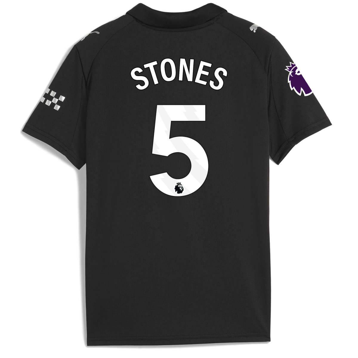 Manchester City kids manchester city premier league away jersey 202526 with stones 5 printing Collection - ManchesterCitystore.com