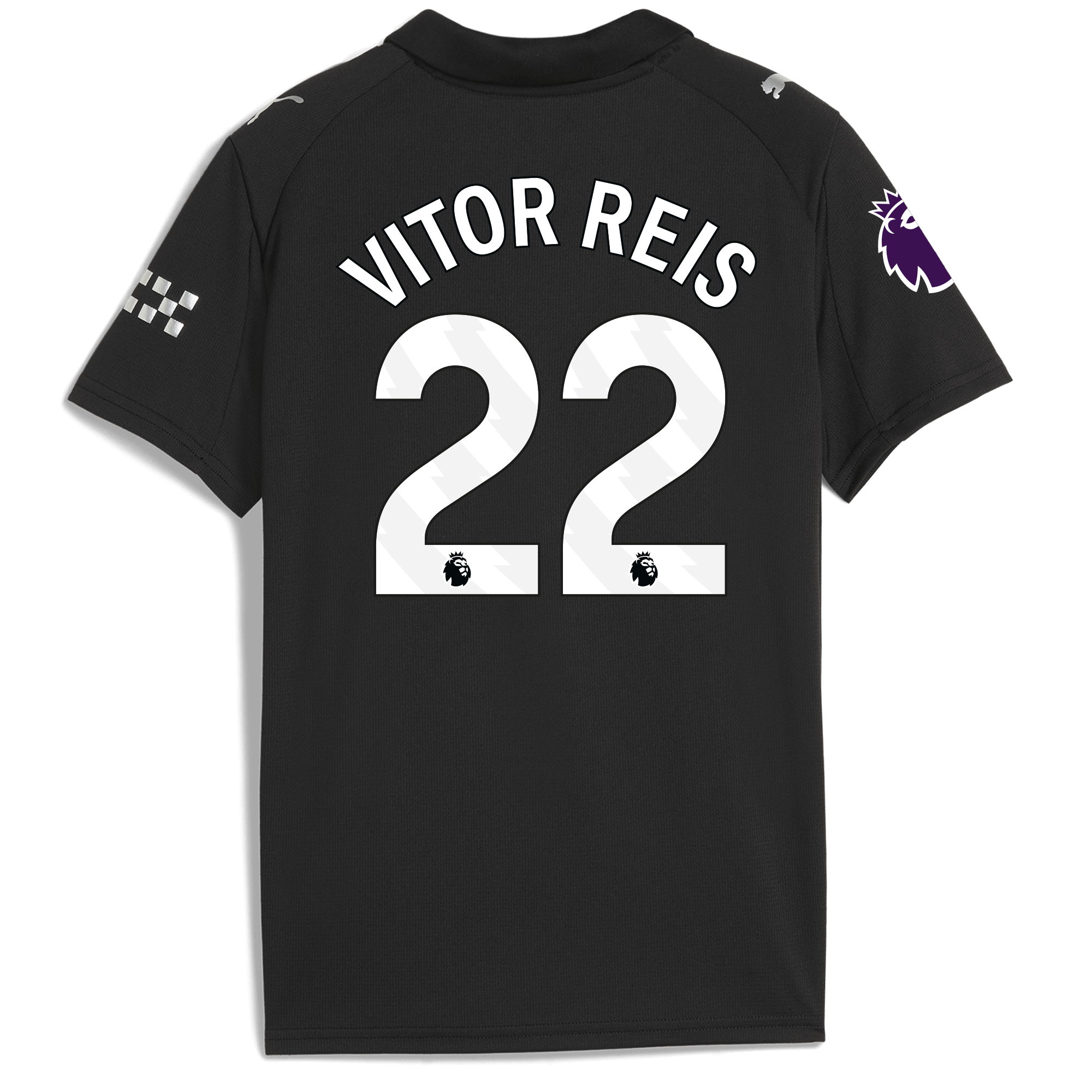 Manchester City kids manchester city premier league away jersey 202526 with vitor reis 22 printing Collection - ManchesterCitystore.com