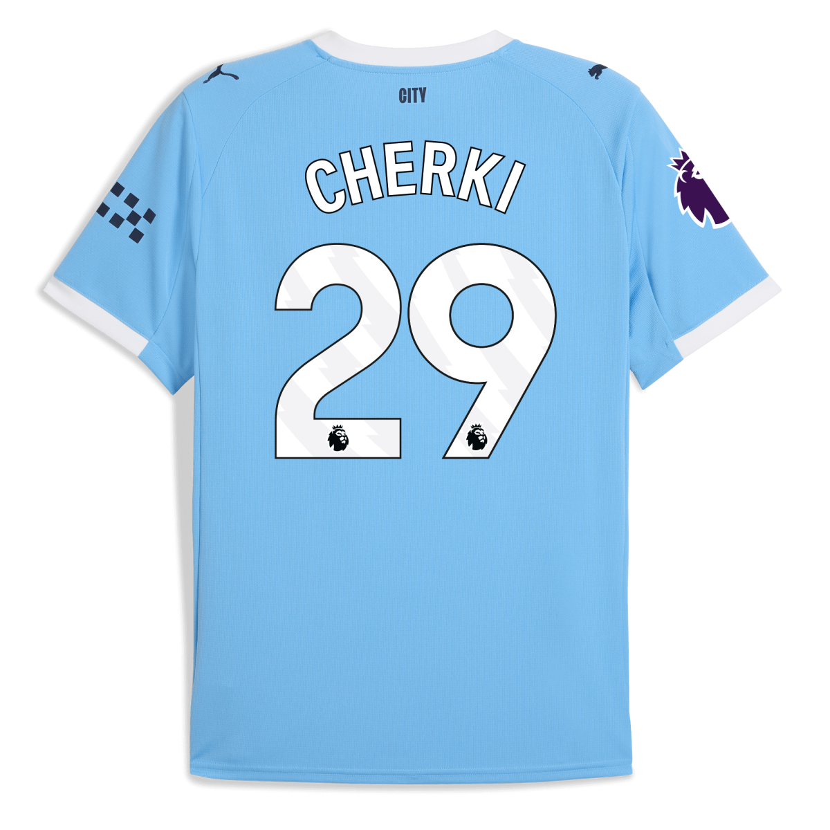 Manchester City kids manchester city premier league home jersey 202526 with cherki 29 printing Collection - ManchesterCitystore.com